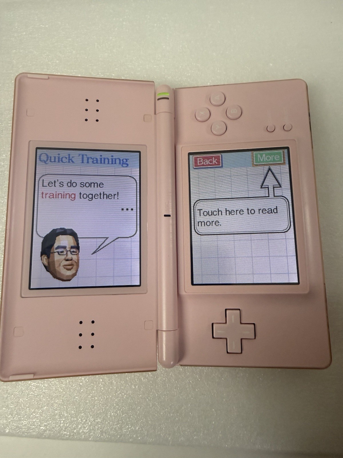 Nintendo DS Lite Console USG-001 w/charger – Coral Pink – GBA GOOD CLEAN TESTED