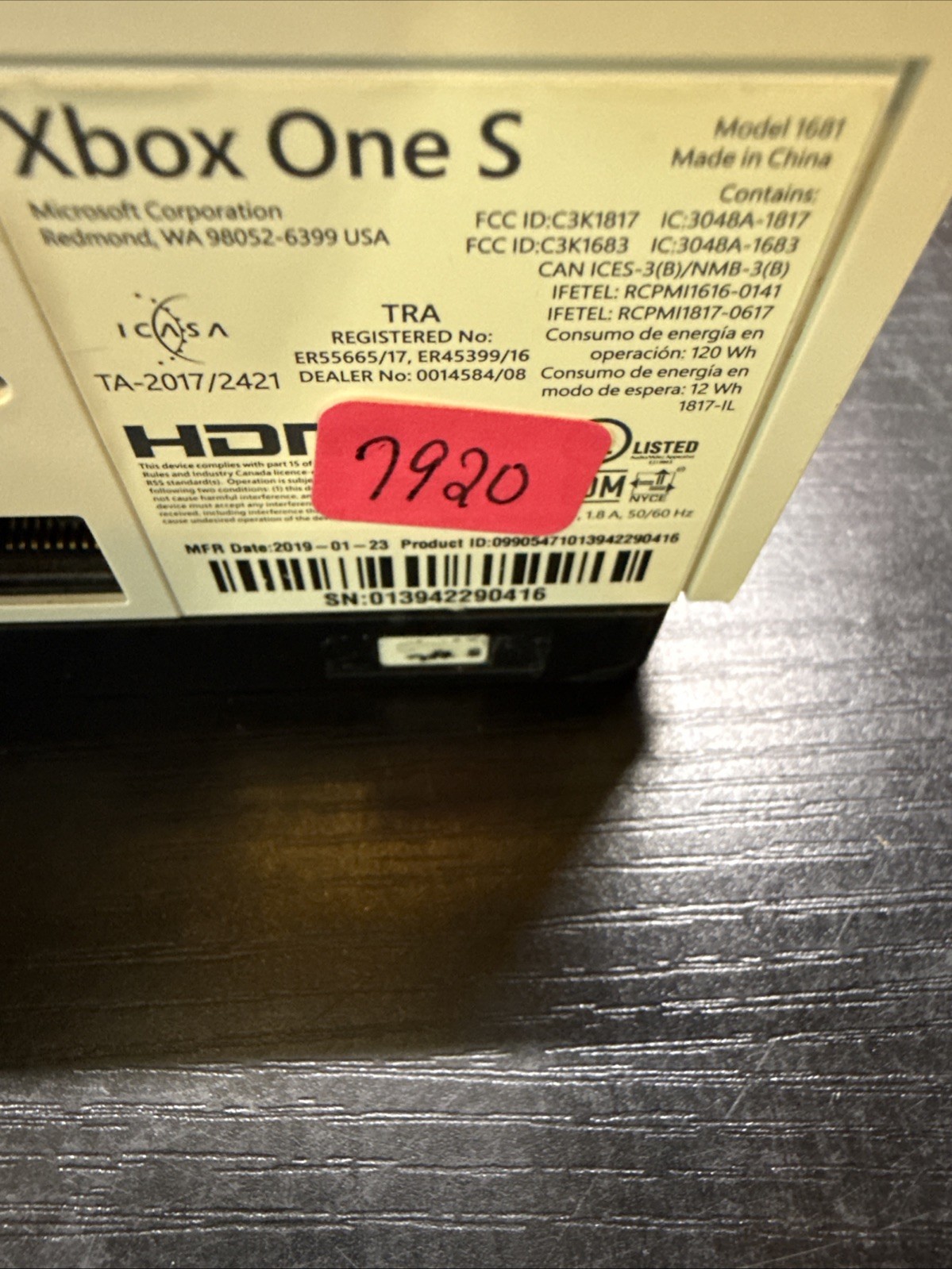 Microsoft Xbox One S 1TB Console – White