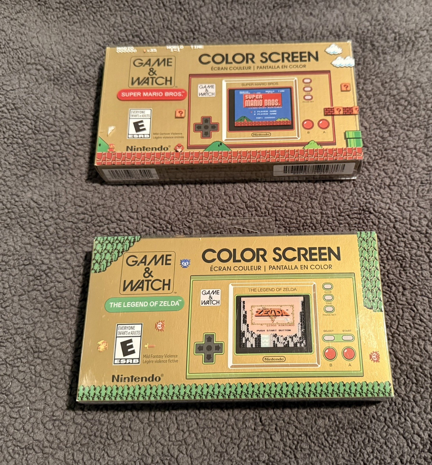 Game & Watch Super Mario Bros. + Nintendo Game & Watch The Legend of Zelda New