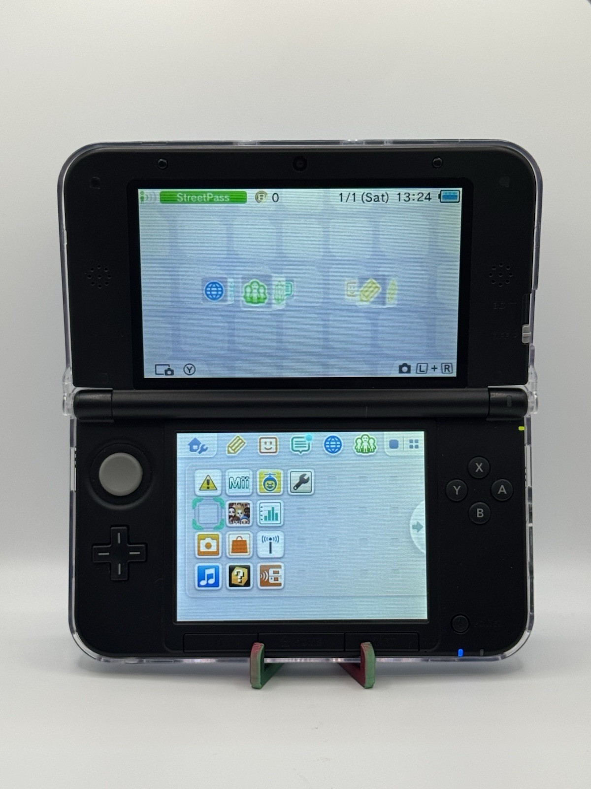 *US SELLER* Nintendo 3DS XL Handheld System Blue/Black CIB w/ Charger & Stylus