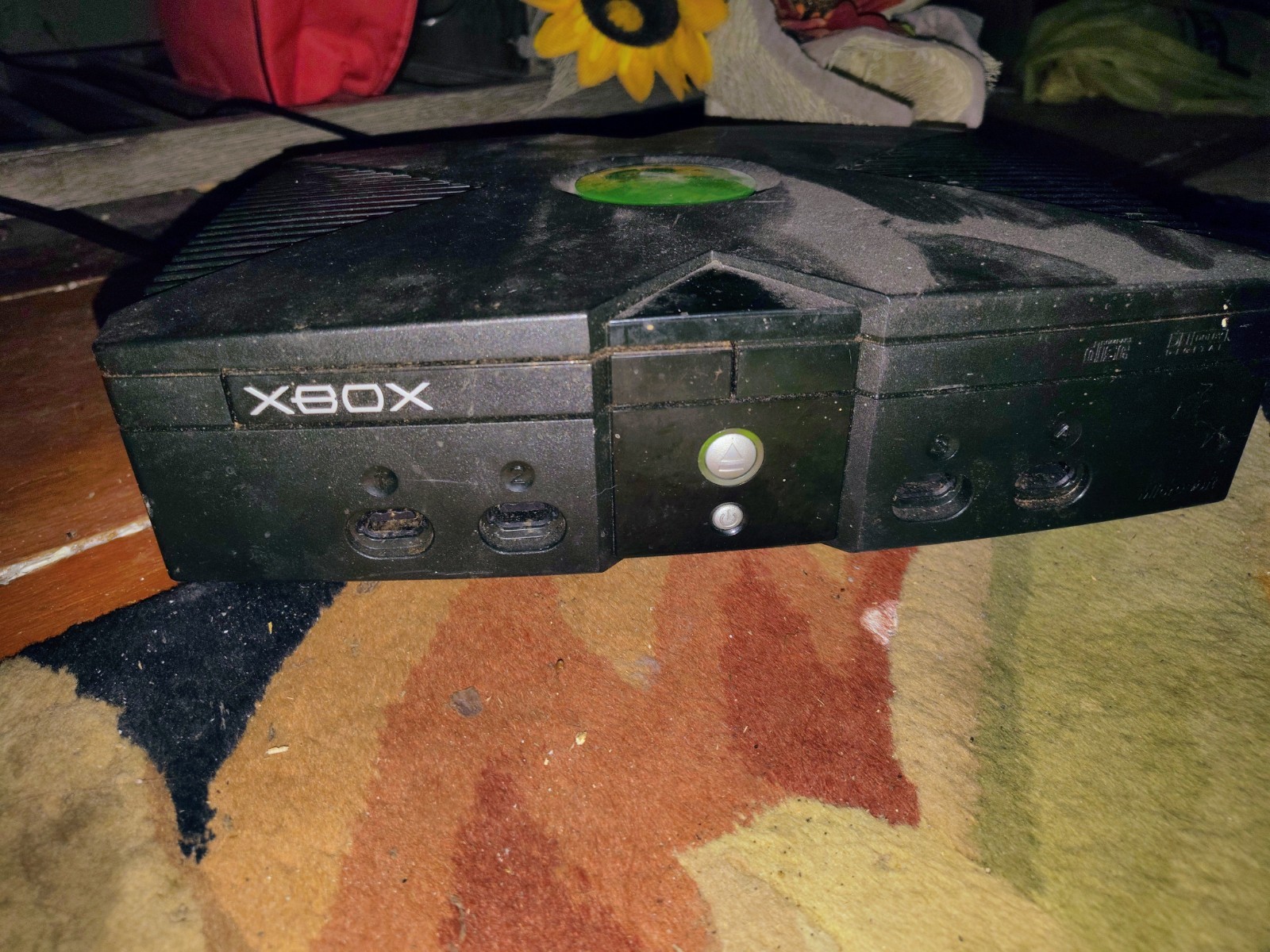 Microsoft Xbox Original Black Console Component RCA with Controller Multiplayer