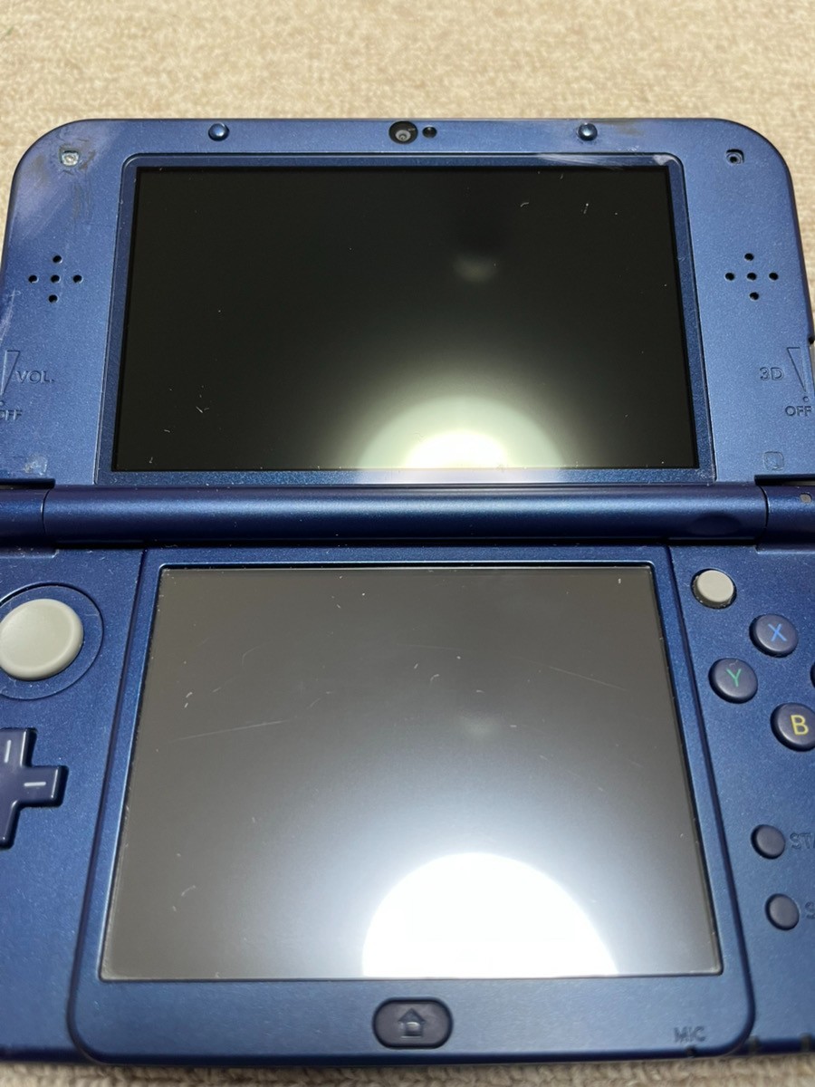 New 3DS LL XL Metalic blue Japan Nintendo Console region Japanese B814