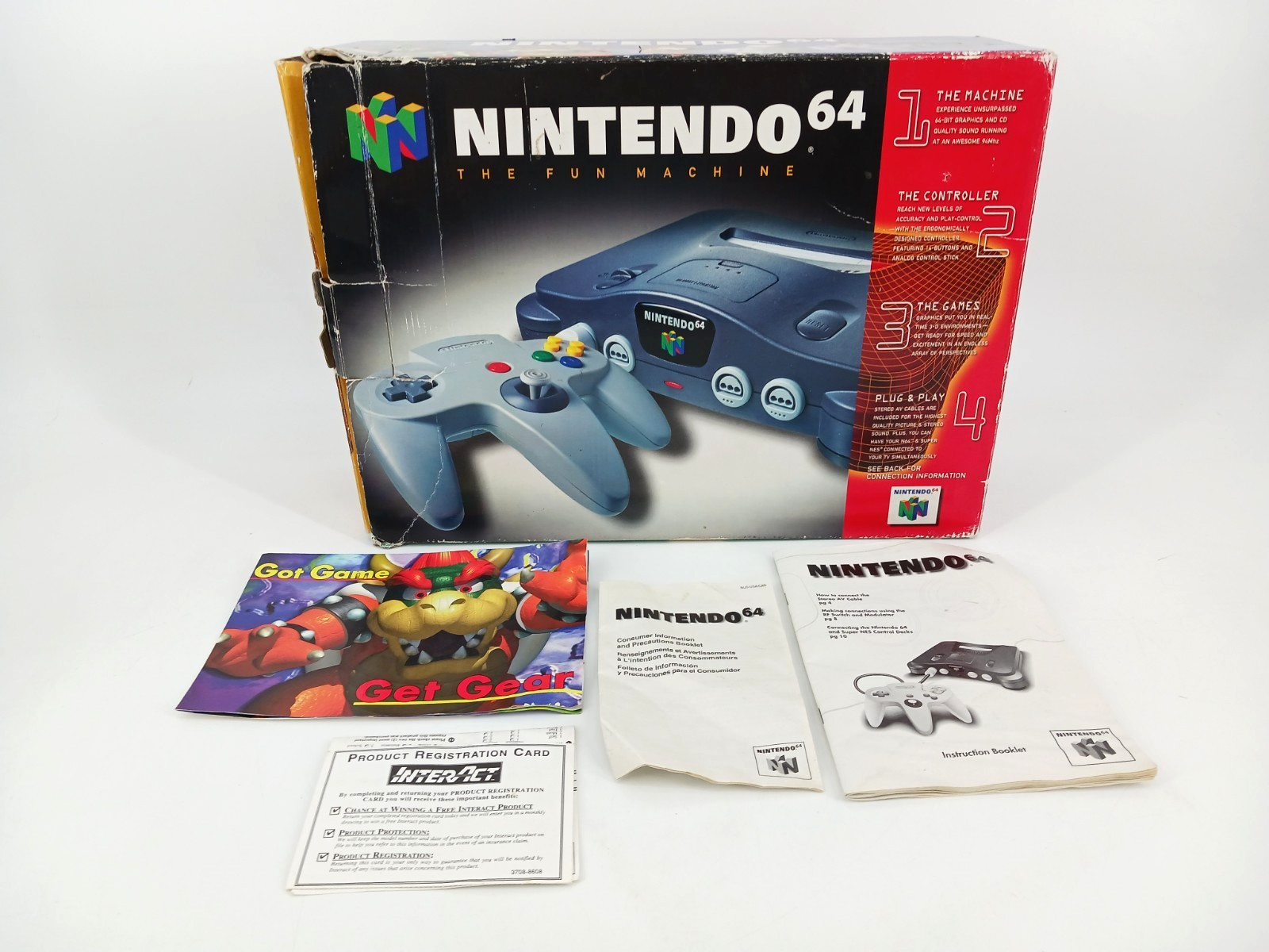 Empty Nintendo 64 Console Box with Manuals N64 1997 No System Read
