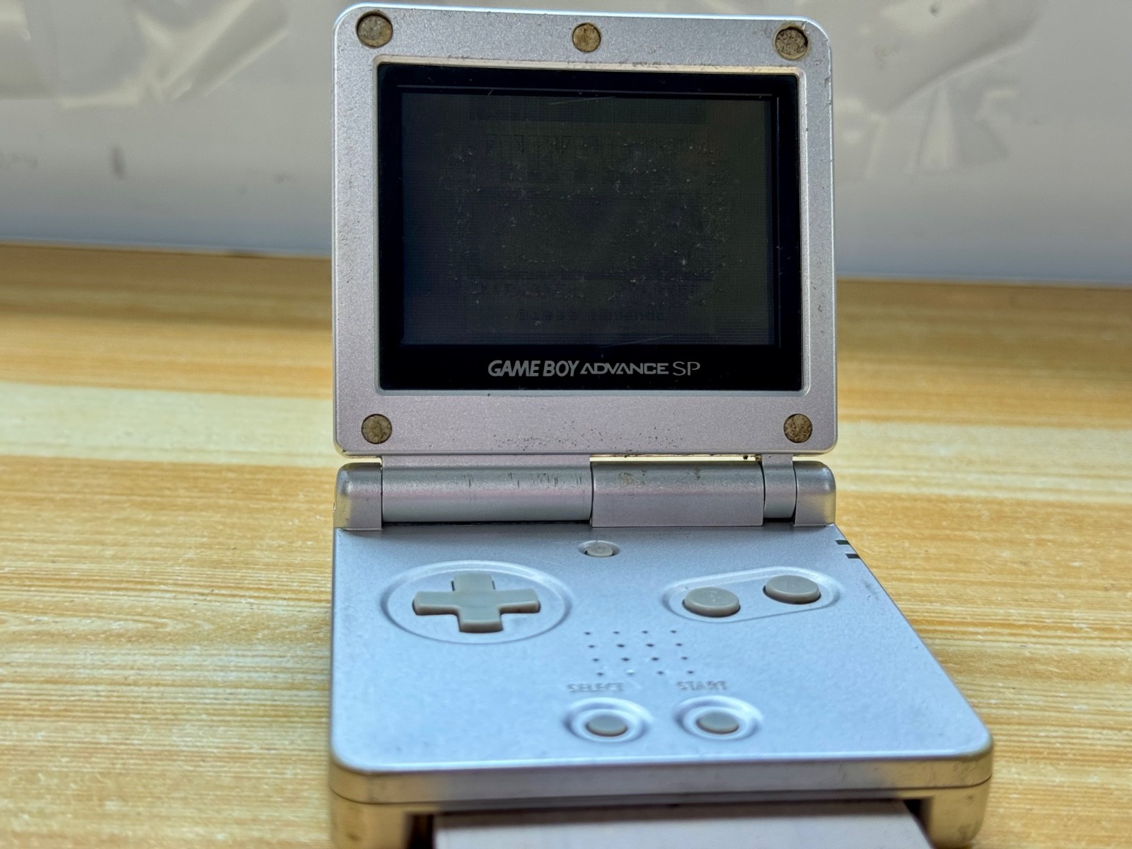 Nintendo Gameboy Advance SP AGS101 Ice Metallic Silver Handheld System Console
