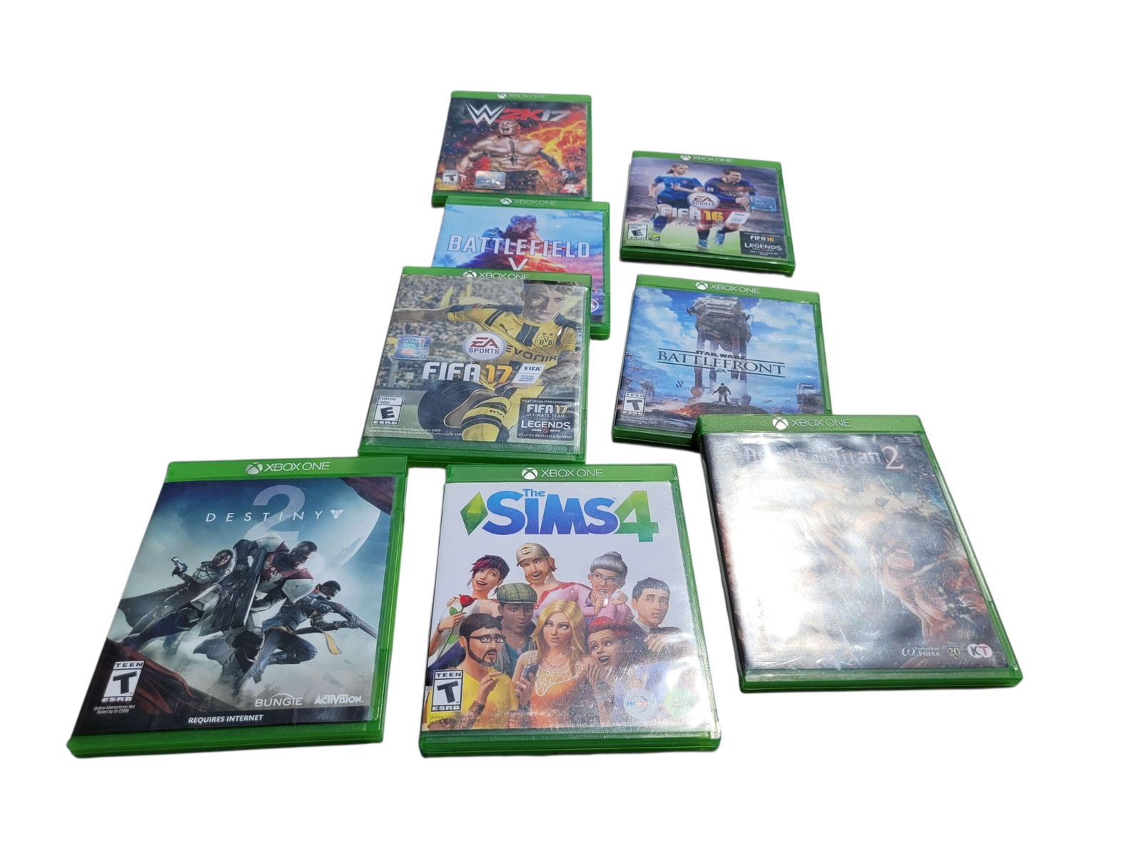 Microsoft Xbox One Console Black 500GB with Headset 3 Controllers 8 Games Kinect