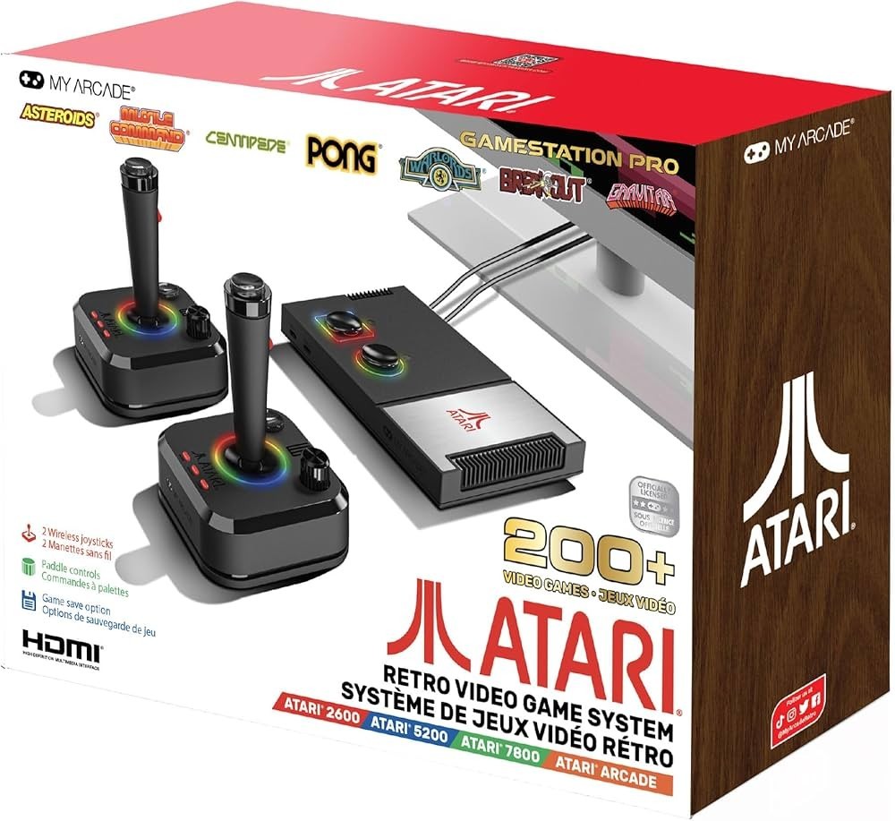 My Arcade Atari Gamestation Pro 200+ Video Games – Retro Video Game Syst