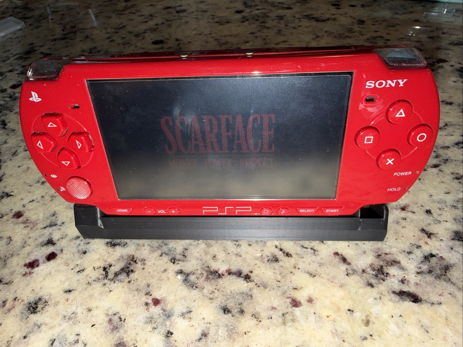 Sony PSP-2000 Radiant Red Games Charging Cord Fast Shipping A+ 128 Mb Sd Card