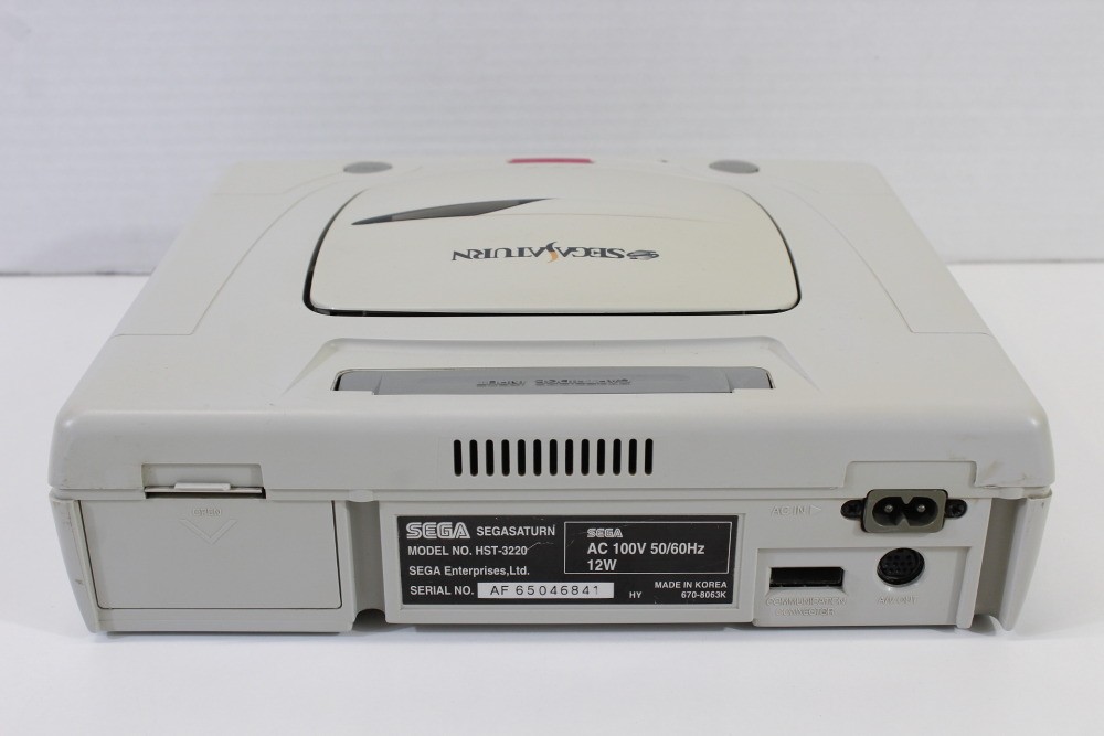 SEGA Saturn White Console Controller x2 AC AV HST-3220 SS JP Japan WORKING #4