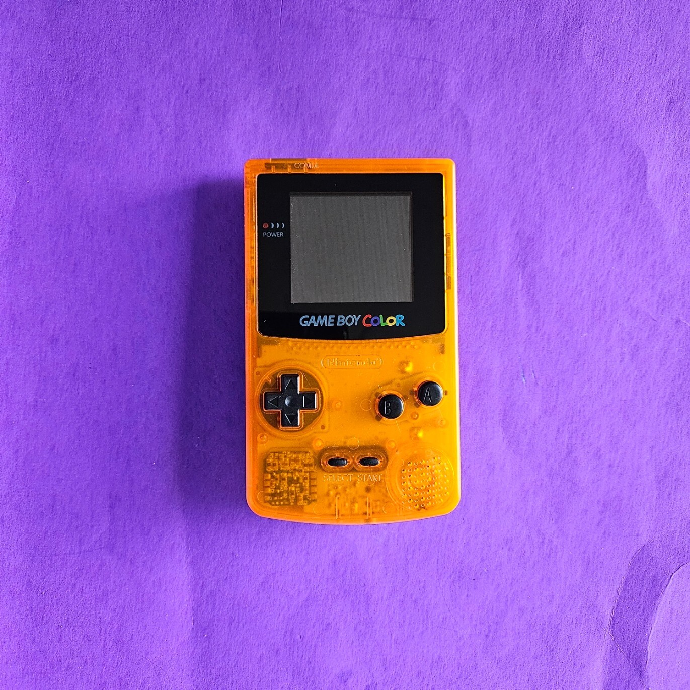 Nintendo Game Boy Color CLEAR ORANGE 👾 CGB-001 GBC Gameboy RESTORED NEW BODY