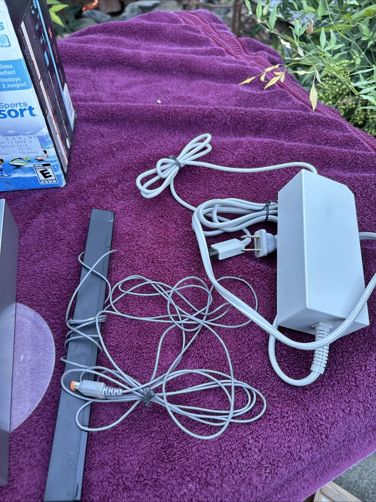 Nintendo Wii Black Console RVL-001 Wii Bundle w/Box W/Games Tested & Works