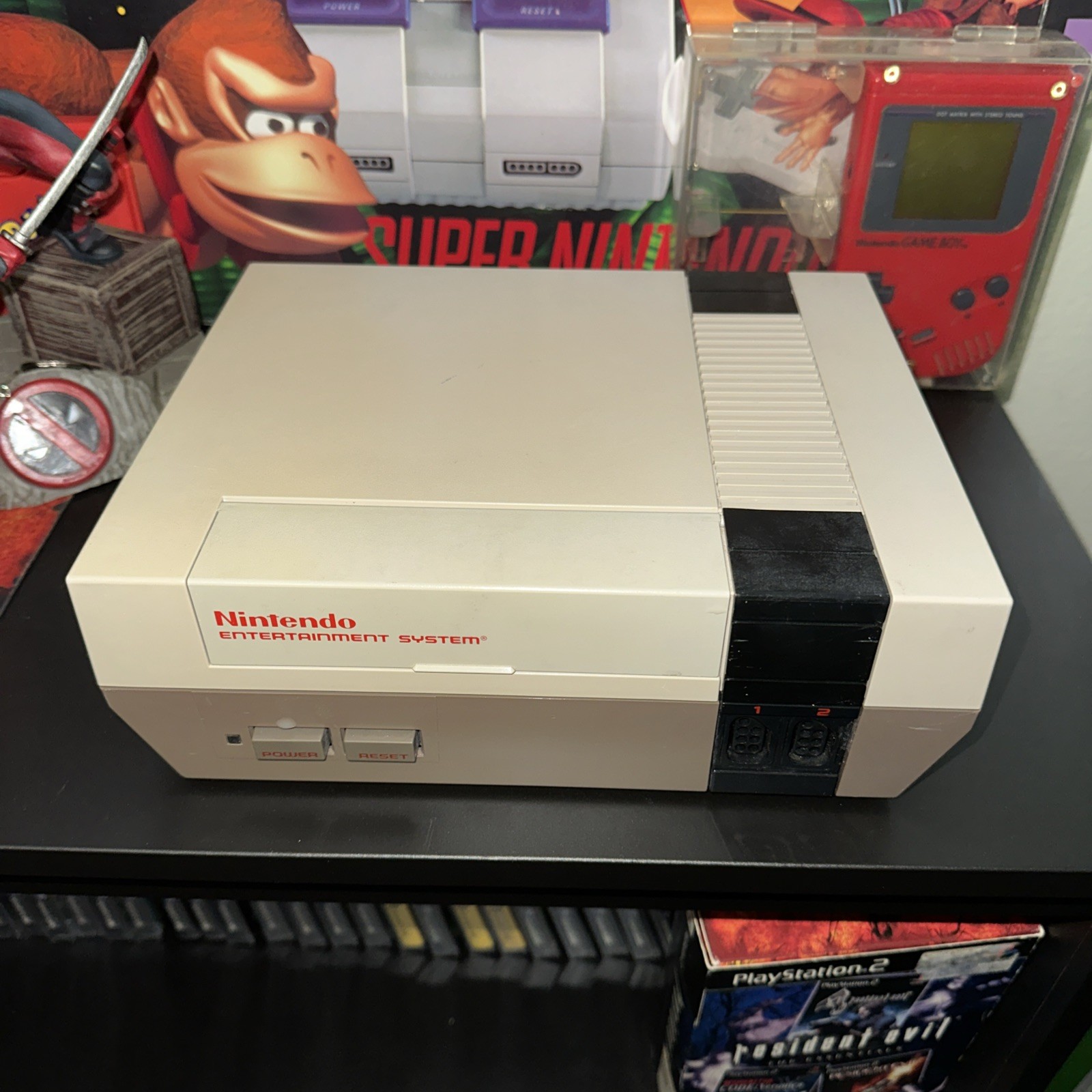 Nintendo NES Console Only NES-001 Front Loader Tested Working Yellowing Used