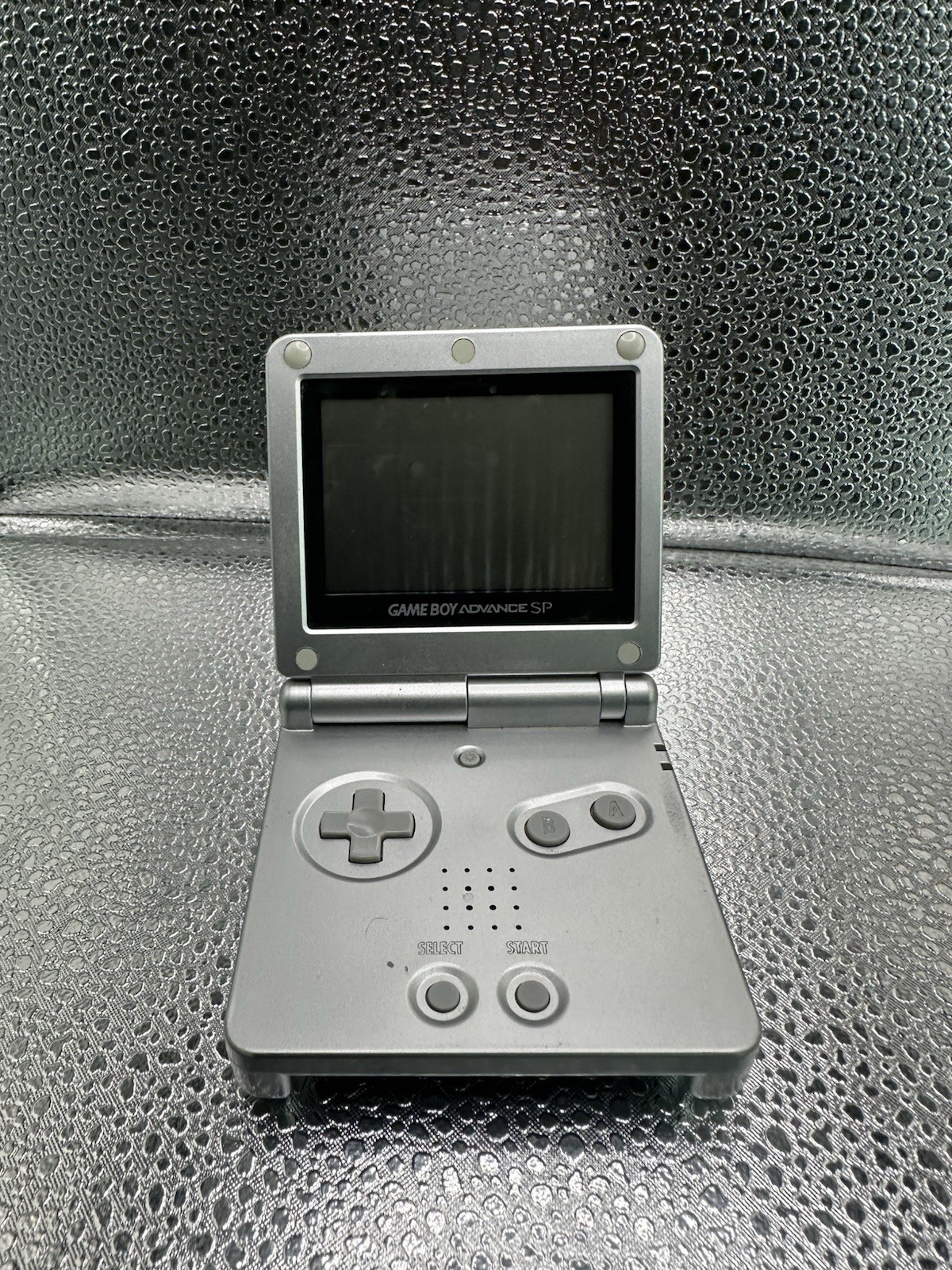 Nintendo Gameboy Advance SP AGS001 Metal Silver Handheld TestedRead Description