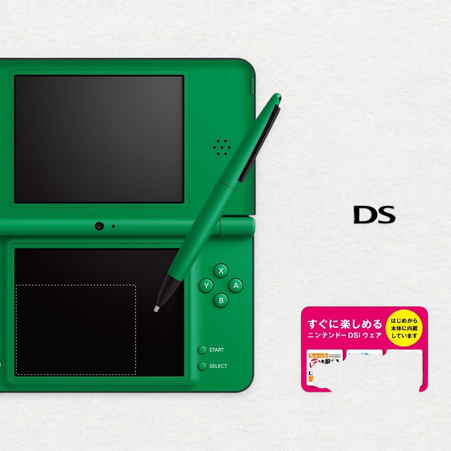 Nintendo DSi LL Console Handheld System Headphone Jack Wi-Fi Capability Green