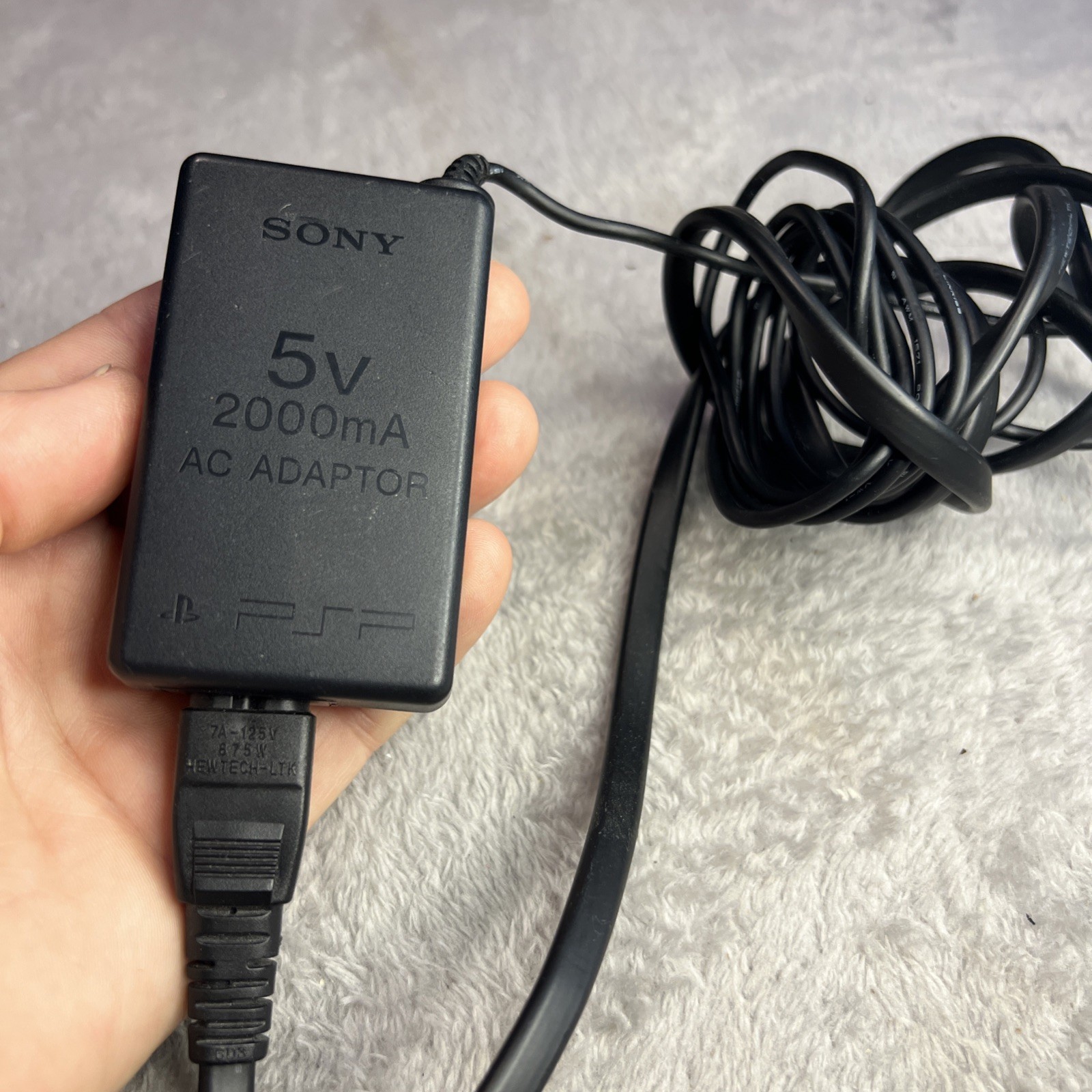Sony PSP 2001 Portable Mystic Silver Handheld System – Charger Included. No Batt