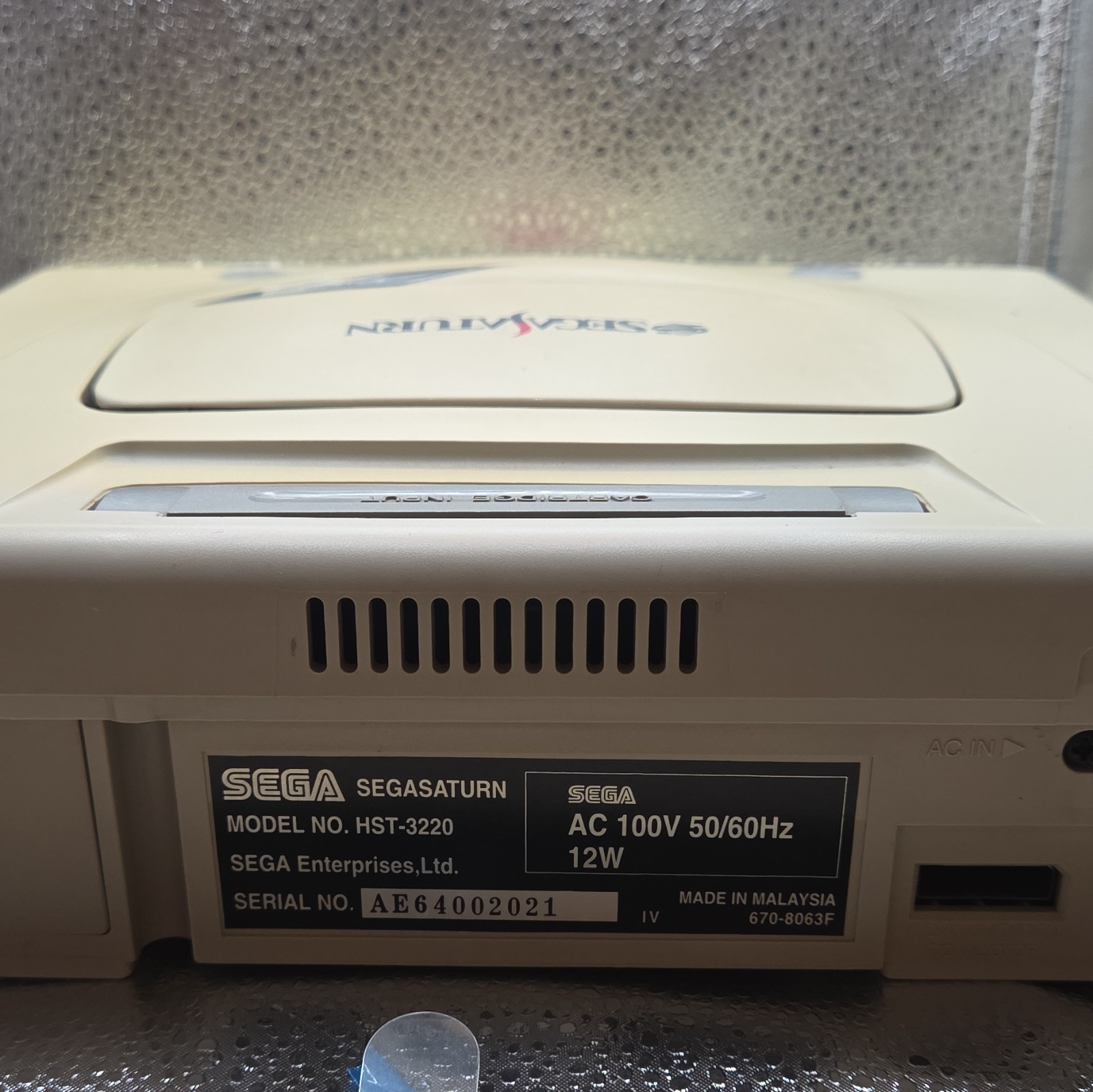 SEGA Saturn HST-3220 NTSC-J Beige Console w/ Controller AV Power Cable & Game