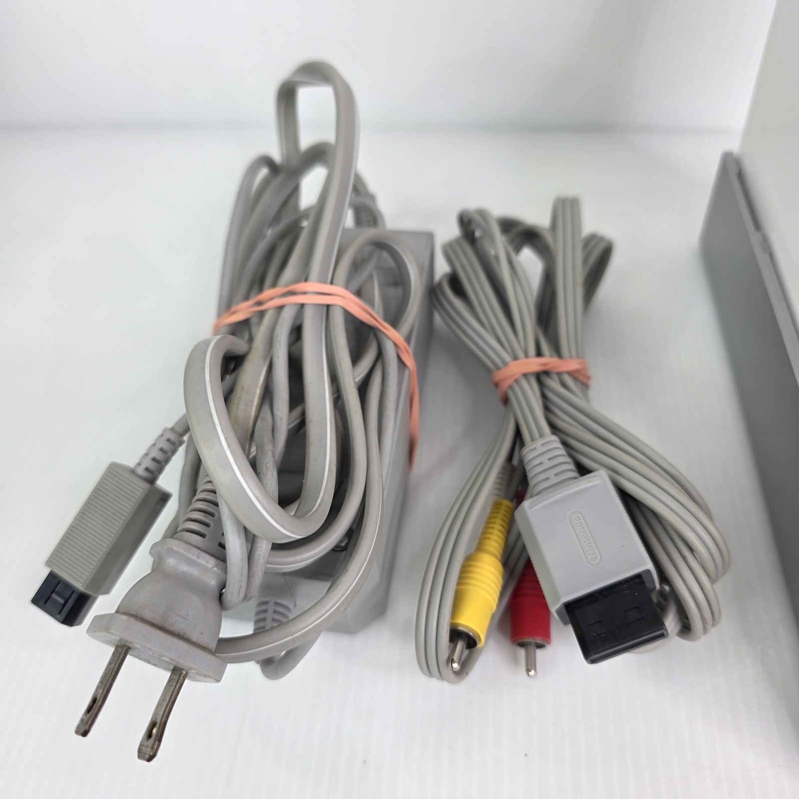 Nintendo Wii Console w/ OEM Stand, Motion Sensor Bar, Cables, SD Card – Works!