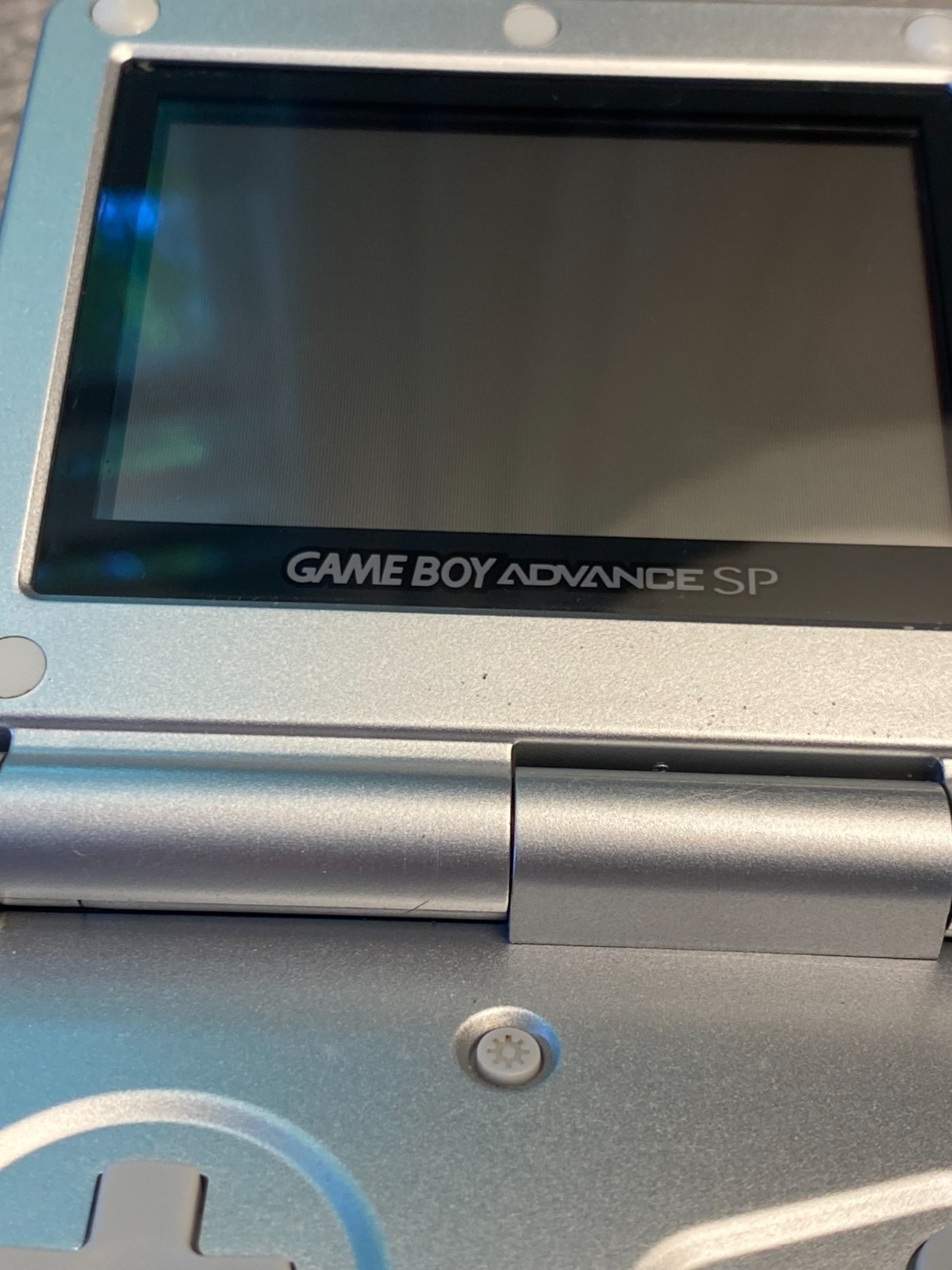 Nintendo Game Boy Advance SP AGS-001 – Silver / Platinum & Games – Zelda, Mario