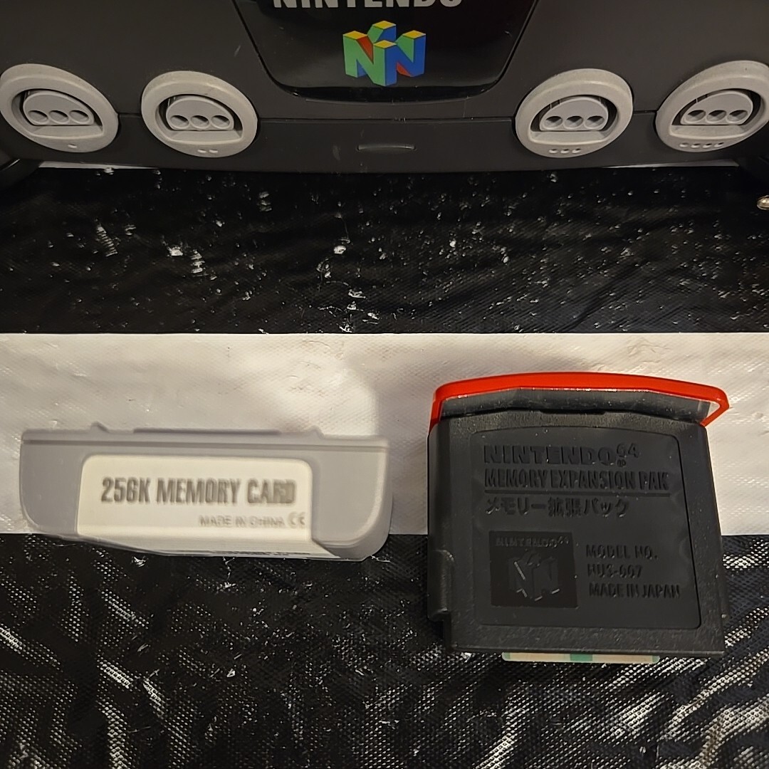 NINTENDO 64 N64 Game Console Memory Expansion Pak 256K Card Cords Instructions