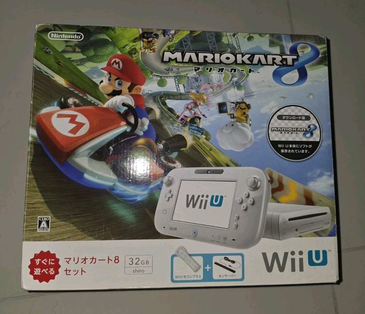 [EXCELLENT] Wii U 32GB WHITE USA Region Changed Console With Box. No Scratches