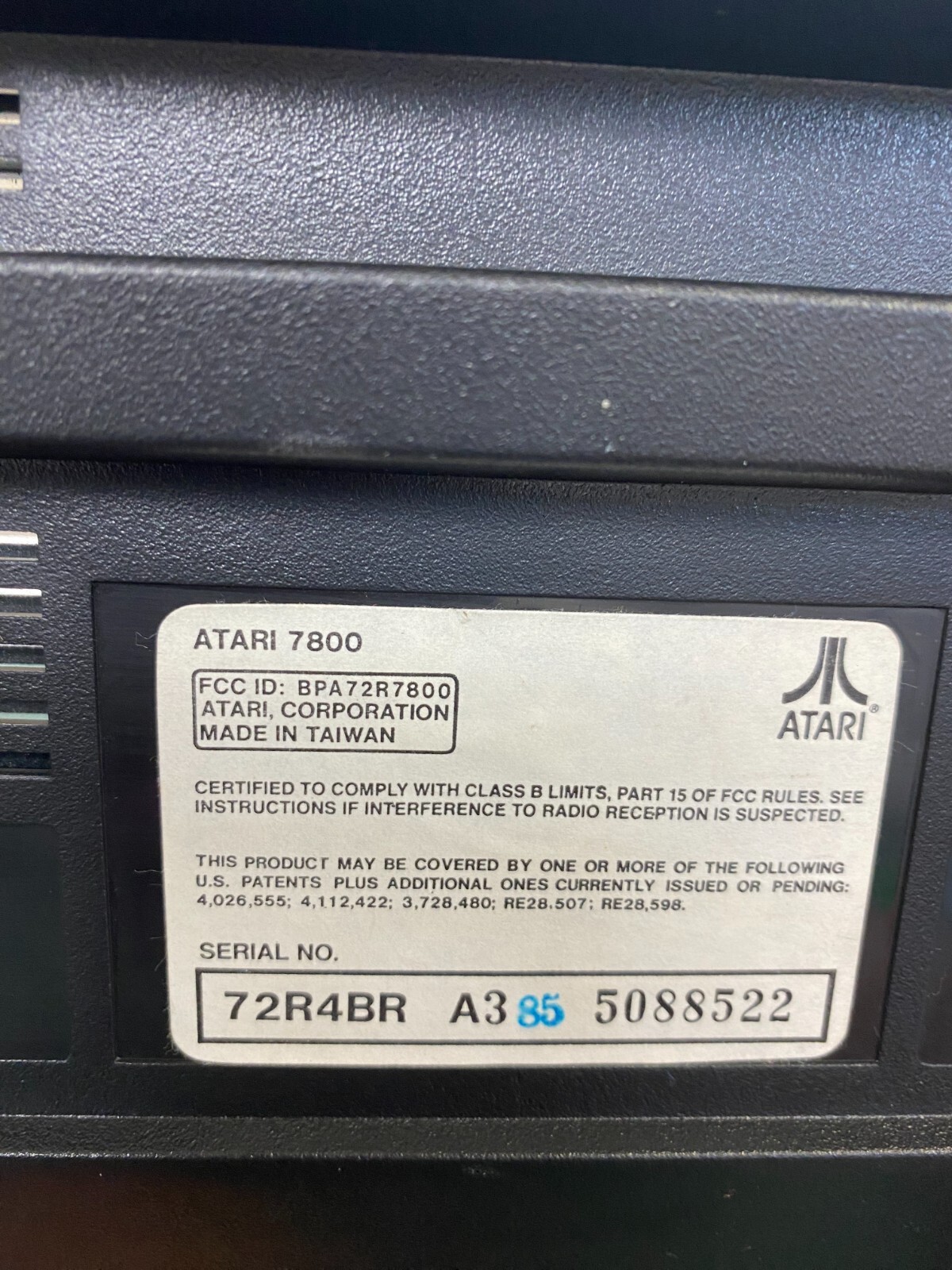Atari 7800 ProSystem Video Game Console UNTESTED!