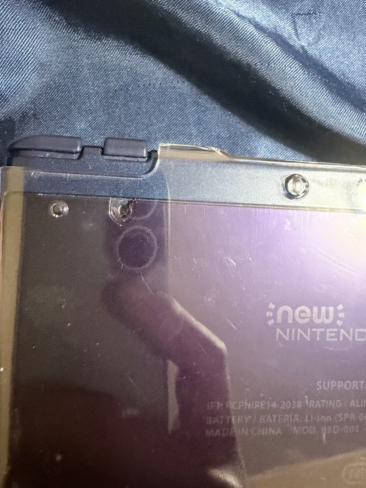 Nintendo 3DS XL Galaxy Edition Handheld Console System Purple with Charger