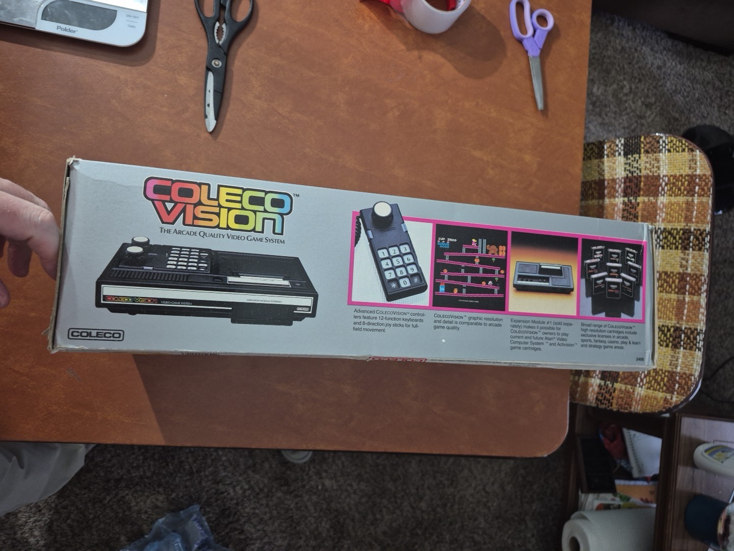 Original Authentic ColecoVision Console 1982 Looks New & Box/Console Bilingual