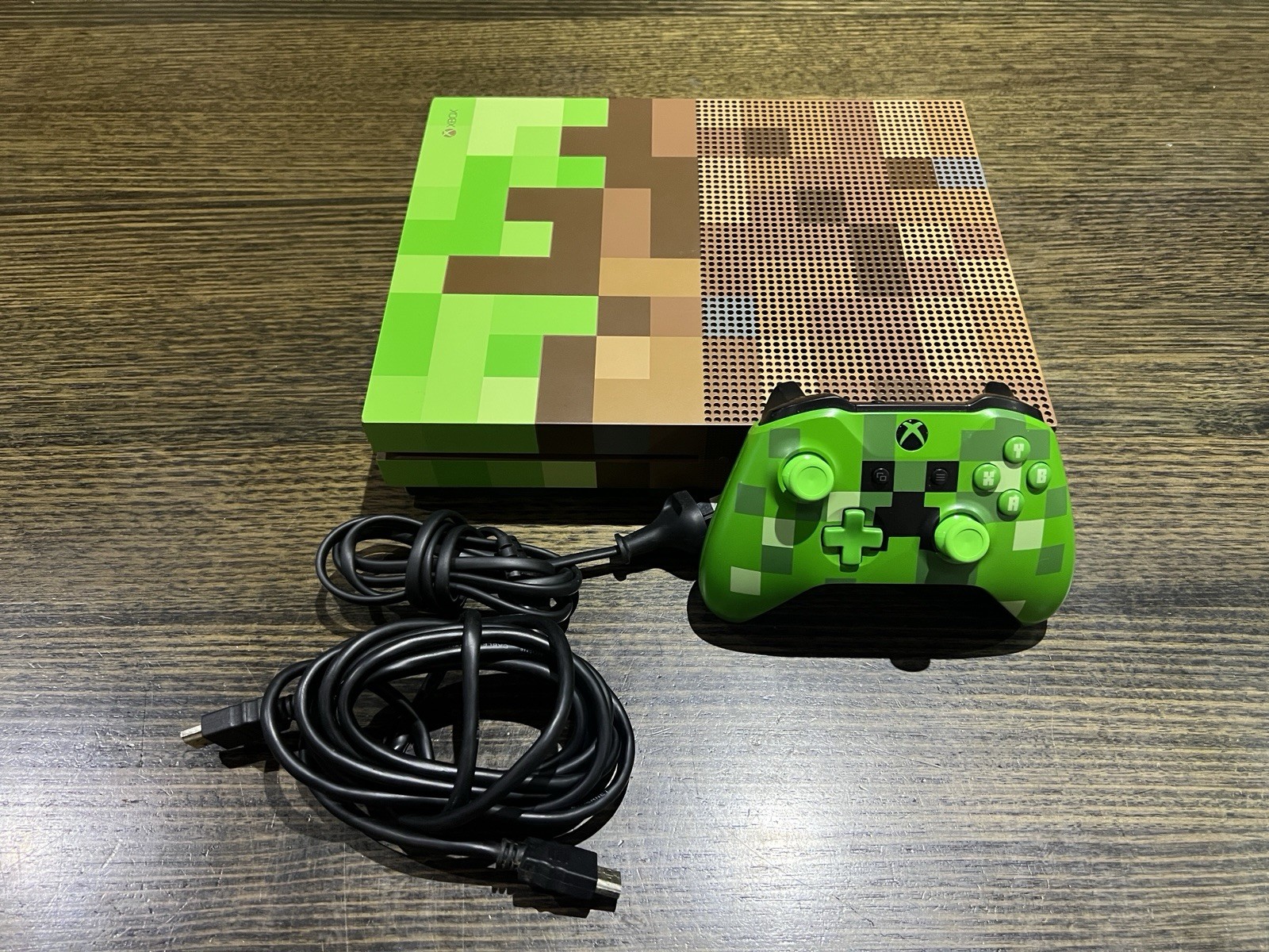 Microsoft Xbox One S 1TB Minecraft Limited Edition Console – RARE