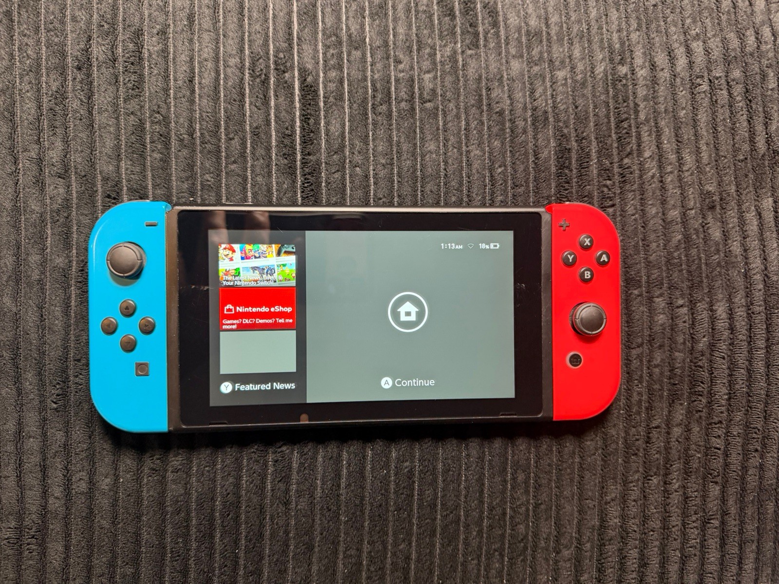 Nintendo Switch V2 HAC-001(-01) Neon Blue Red Joy-Cons Console Tested