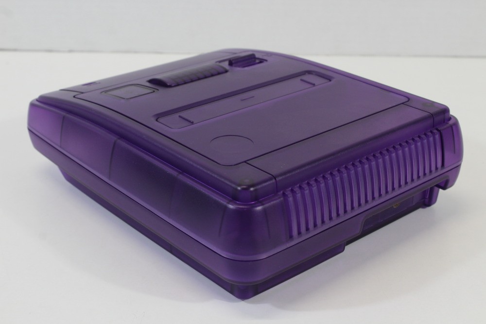 Nintendo Super Famicom Clear Purple Console SFC Controller AC AV Mario Kart SNES