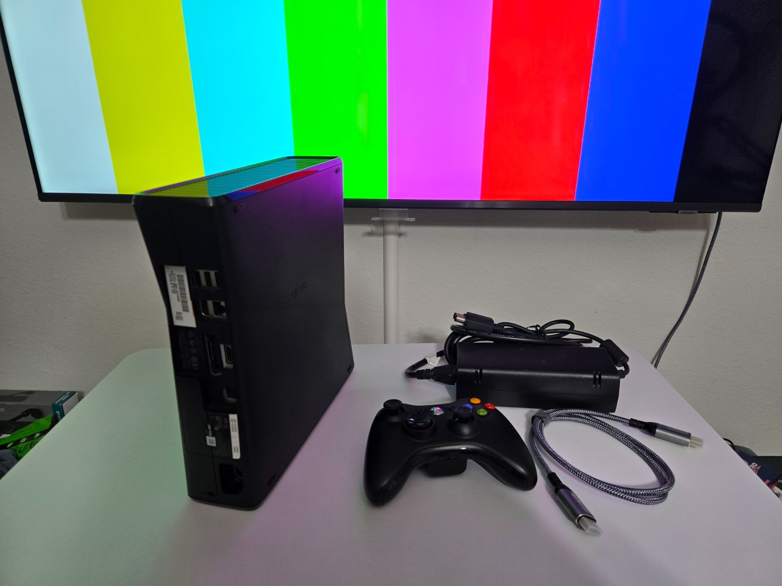 Xbox 360 S Slim Glossy Black Console 320GB HDD w/ Controller Renewed