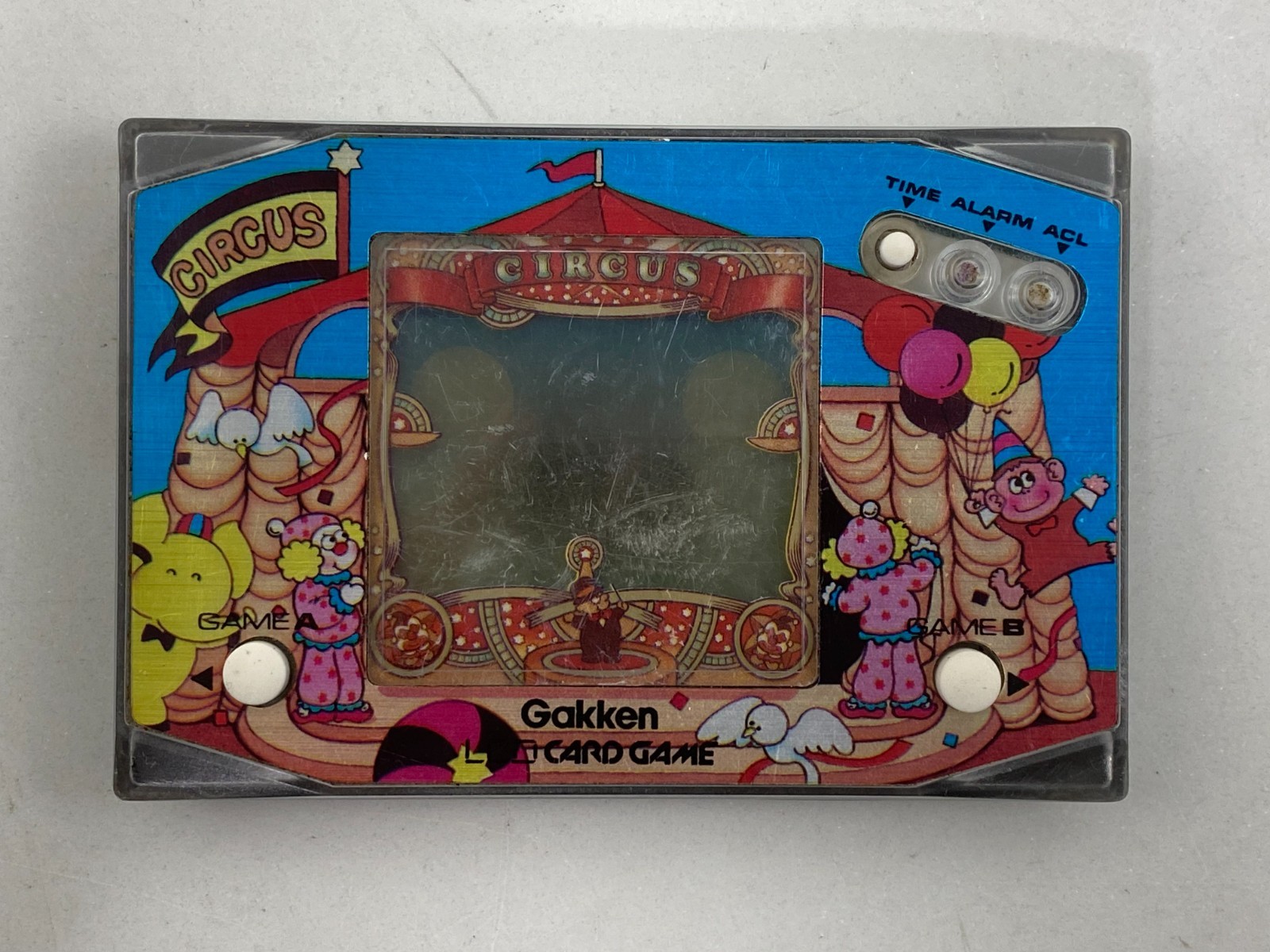 LCD Card Game Circus Gakken 1983 Handheld Watch & Game