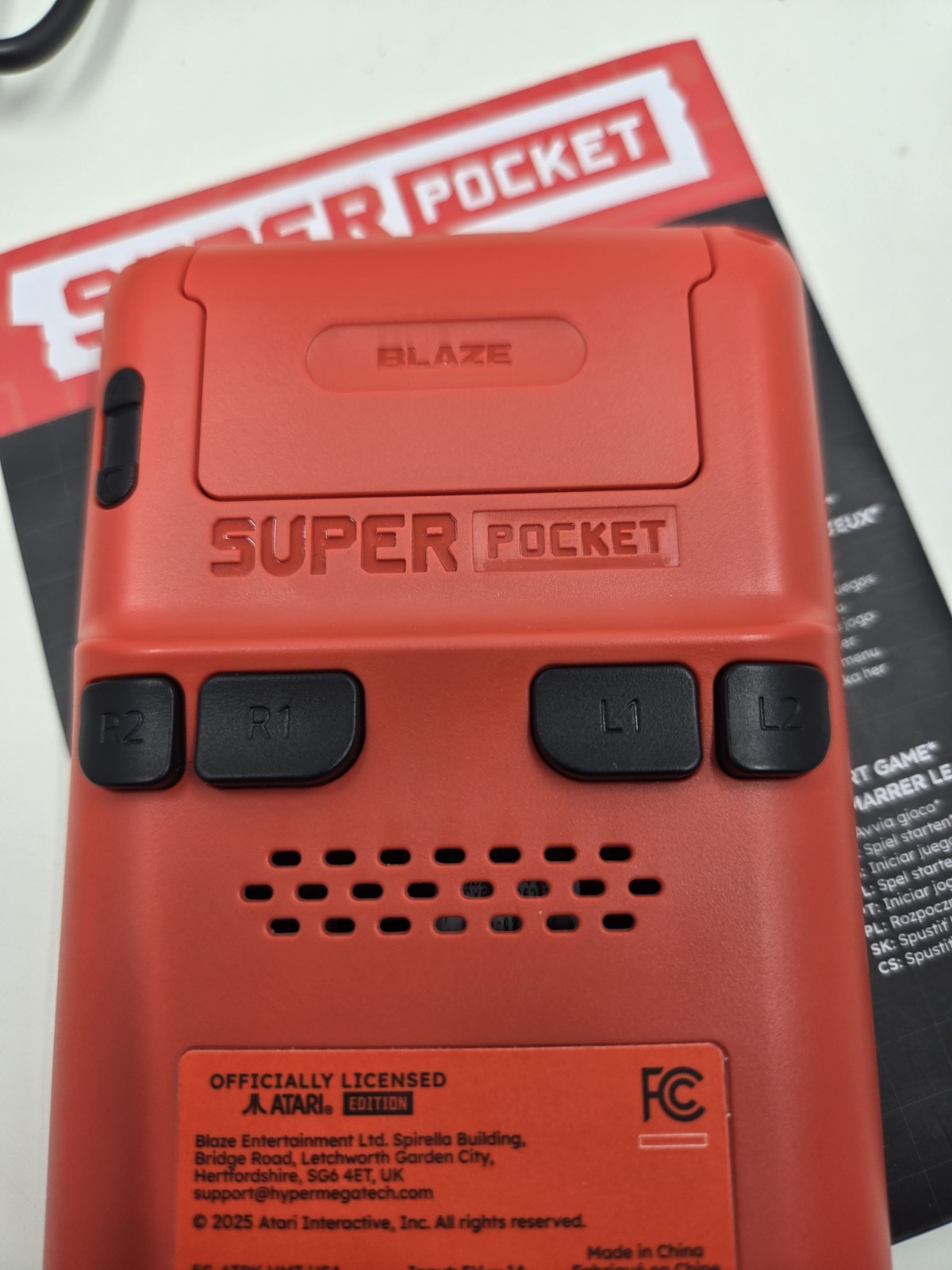 Atari Edition Super Pocket with 50 Built-in Games, Hyper Mega Tech, Evercade