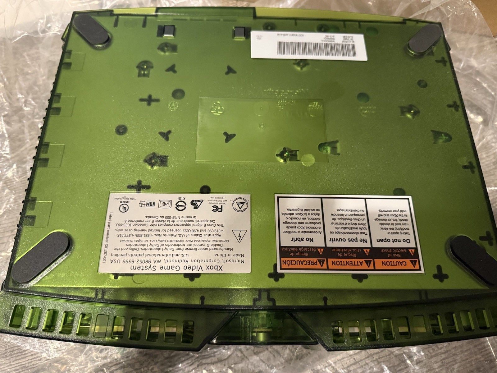 Original Microsoft Xbox Halo Limited Edition Console w/ Box Tested Working READ