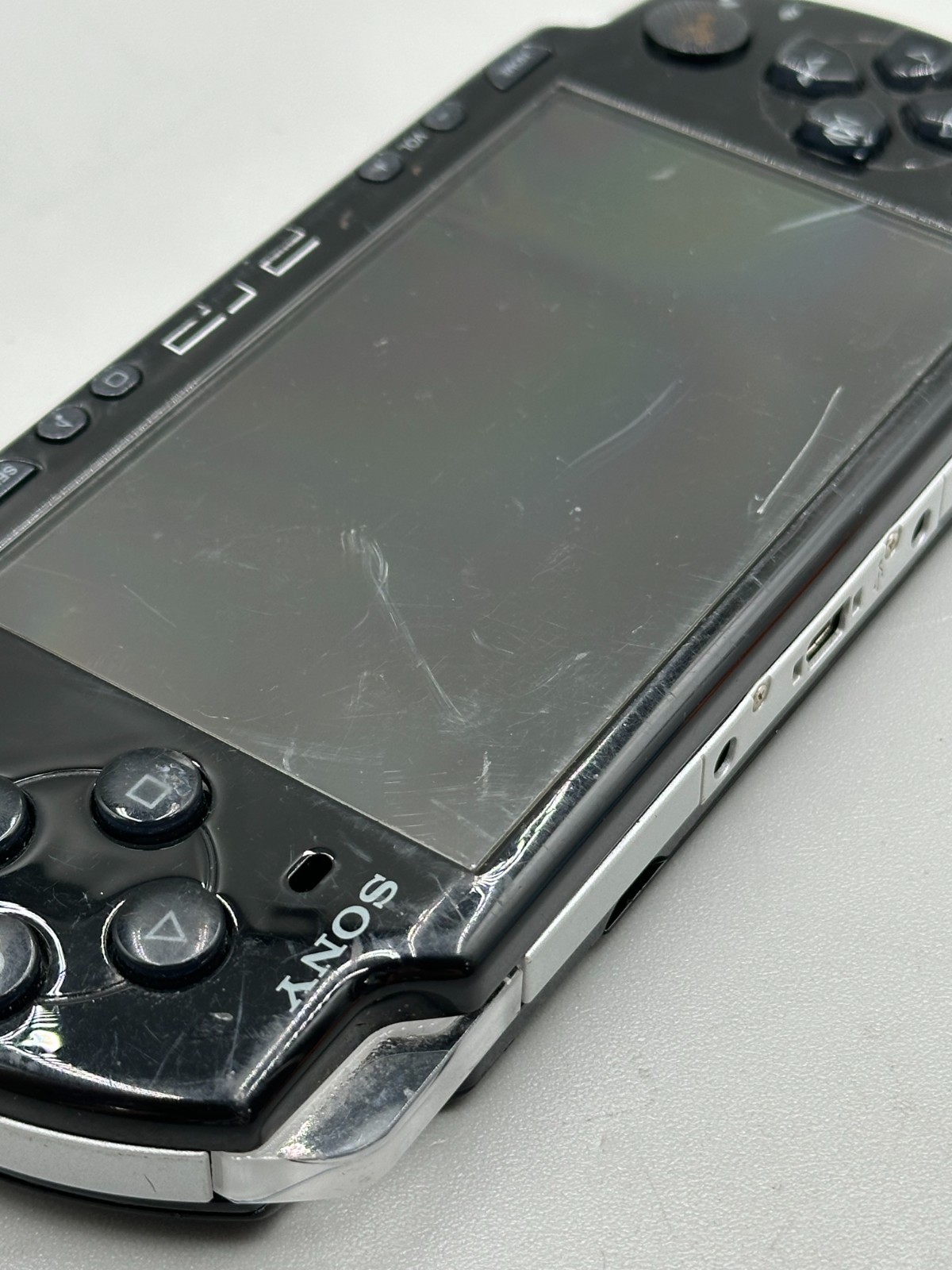 Sony PSP-2001 PlayStation Portable Handheld Console ONLY Black Fair Condition
