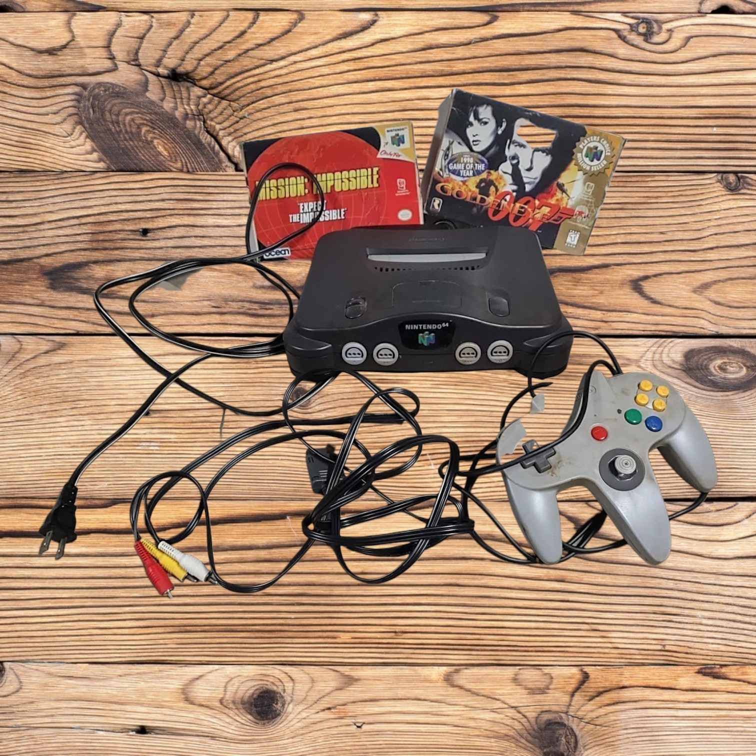 Nintendo 64 System Home Console – With Two Games