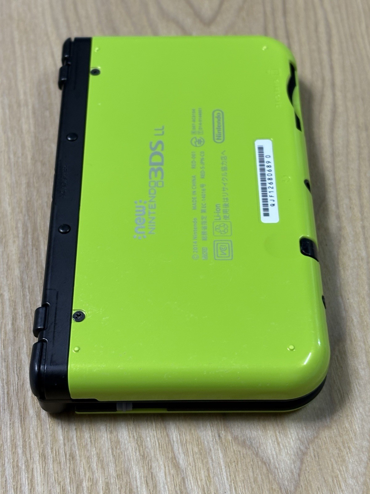 Dual IPS New Nintendo 3DS LL Lime Green Black Console Tested Working