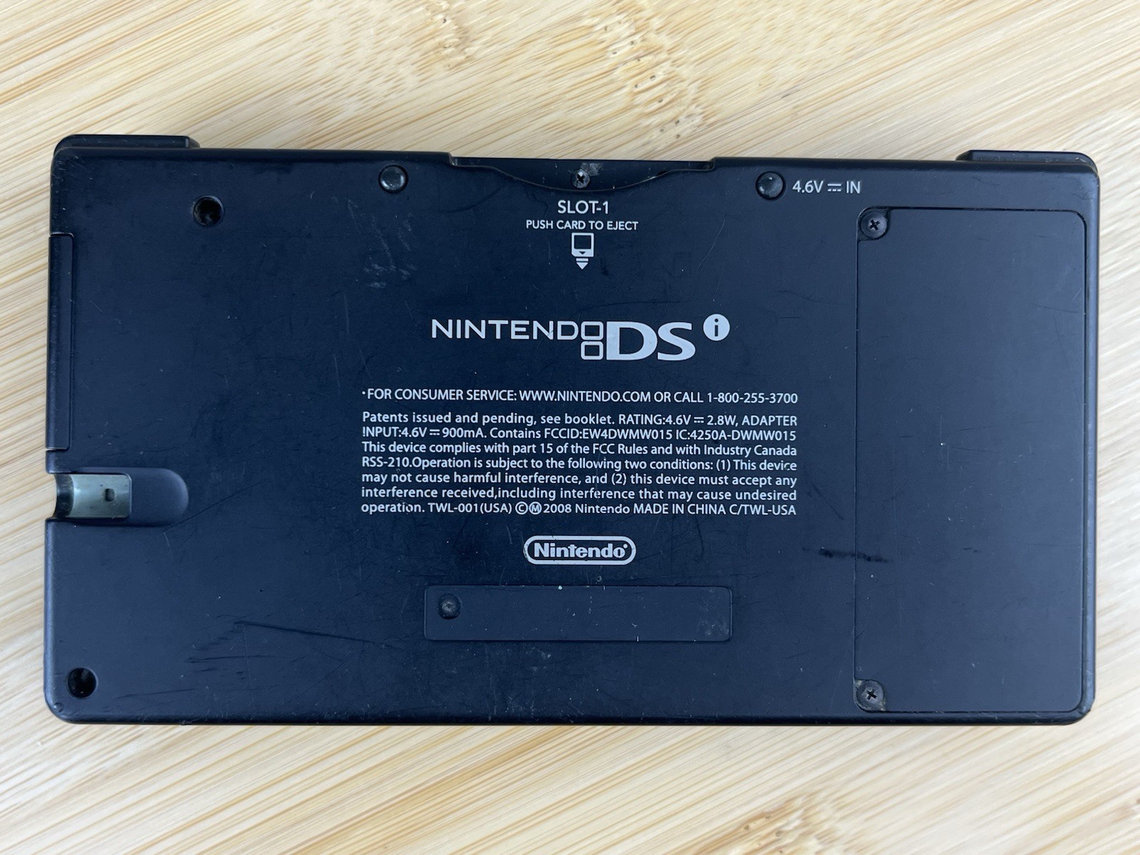 Nintendo DSi Black Nintendo DS TWL-001 USA 2008 W/ Charger 2 Games No Stylus