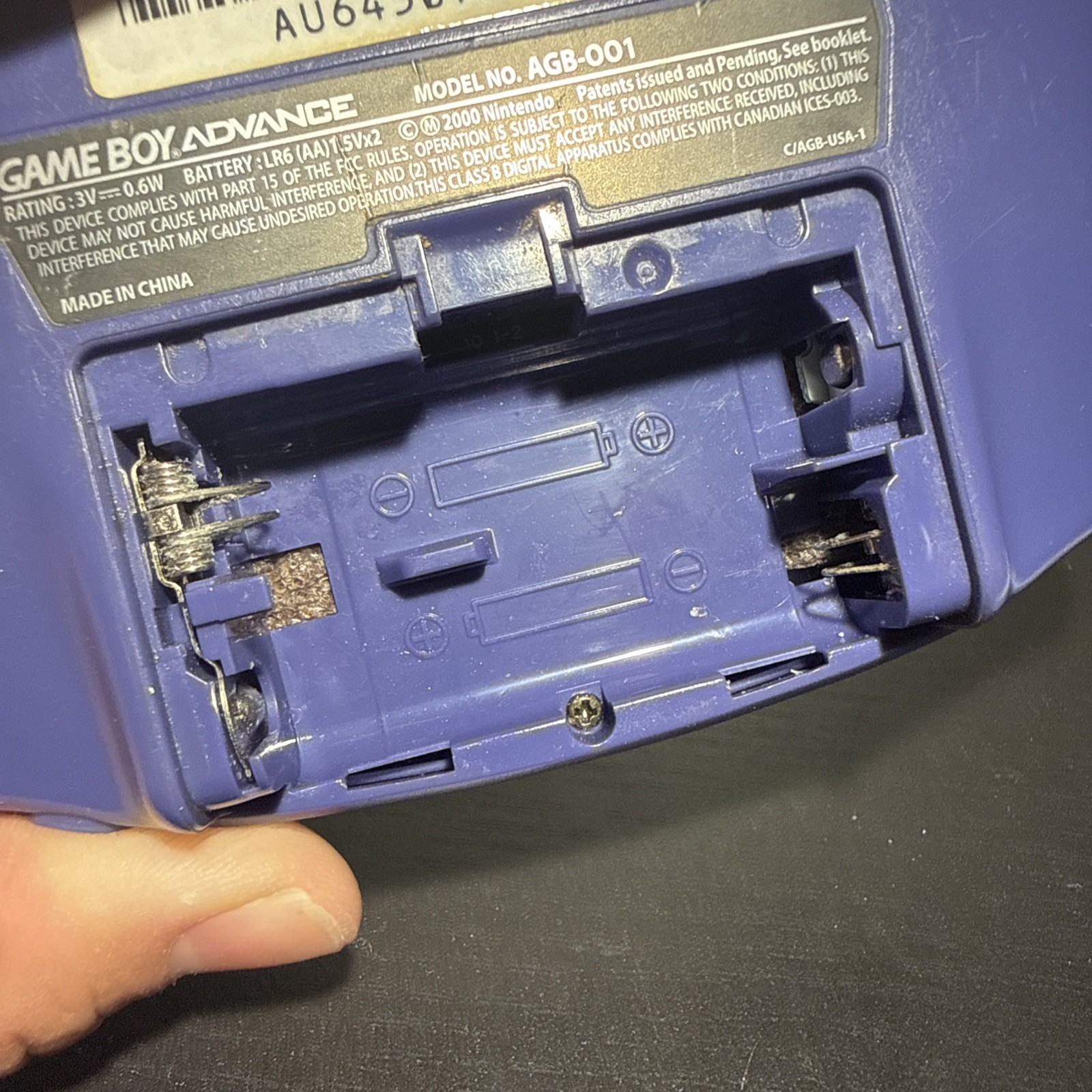 Nintendo Game Boy Advance Handheld System – Indigo (AGB-001)