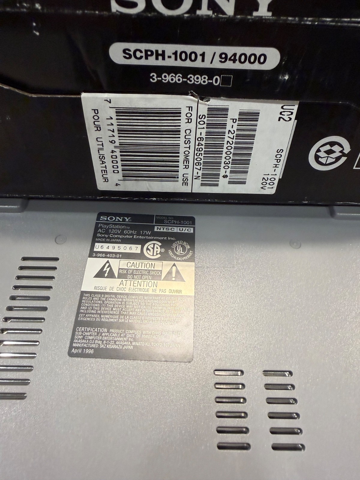 PlayStation PS1 SCPH-1001 «Property of EA Canada» Matching serial. READ!
