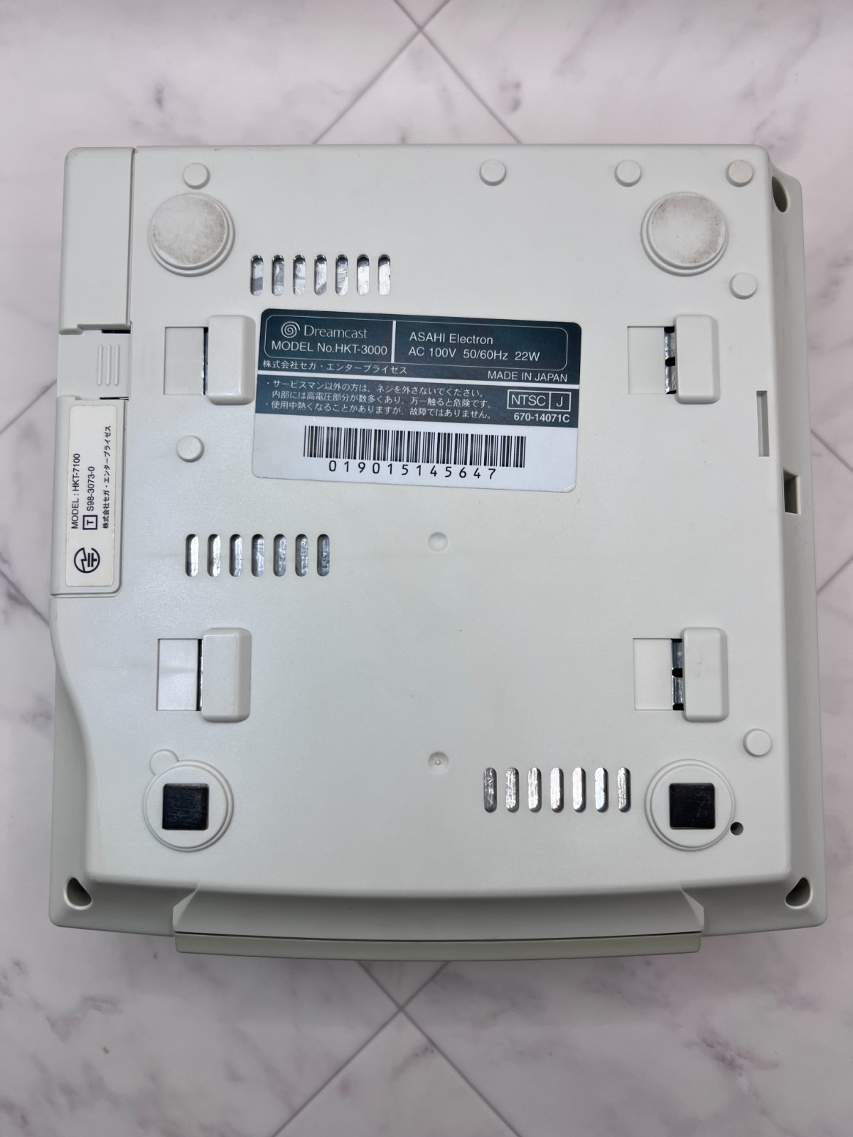 Sega Dreamcast VA1 OEM Case No GD-ROM ODE-Ready Battery Mod Power Socket Fuse