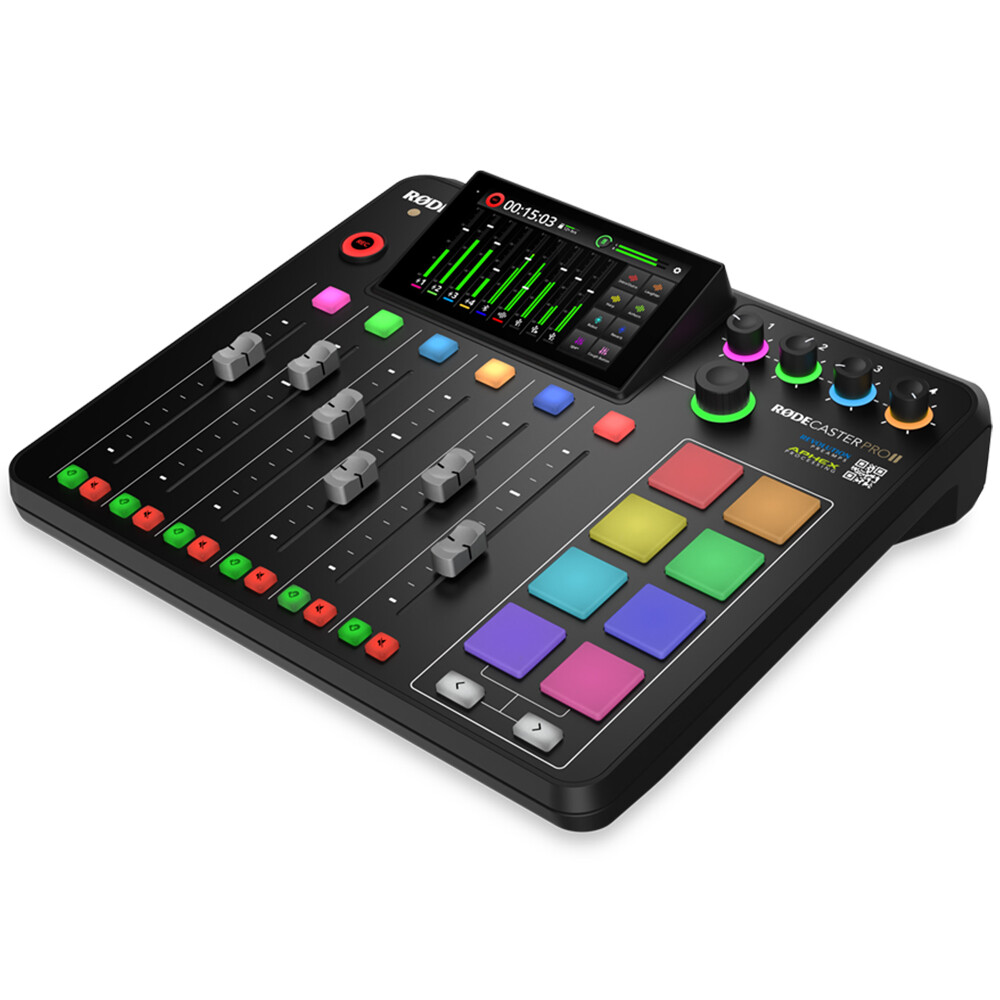 Rode RODECaster Pro II Integrated Audio Production Console w/ Cover,SanDisk 32GB
