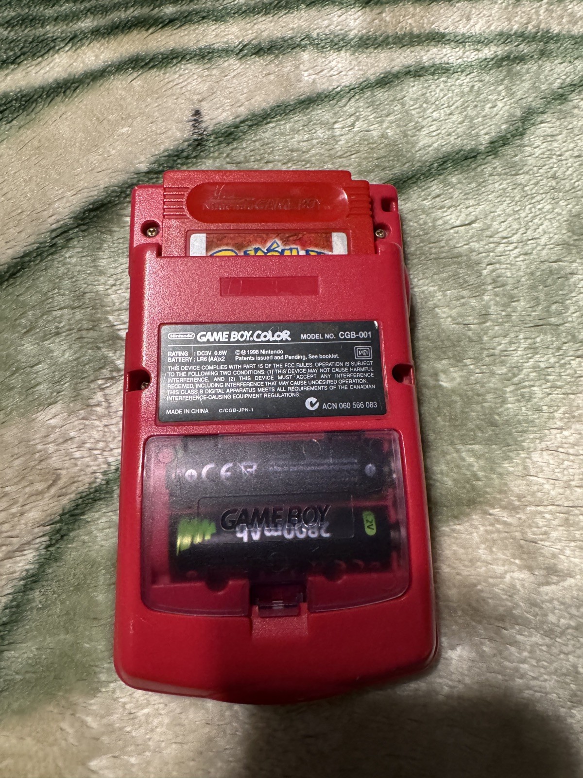 Nintendo Game Boy Color Console only – Berry Pink (CGB-001) – Tested & Working