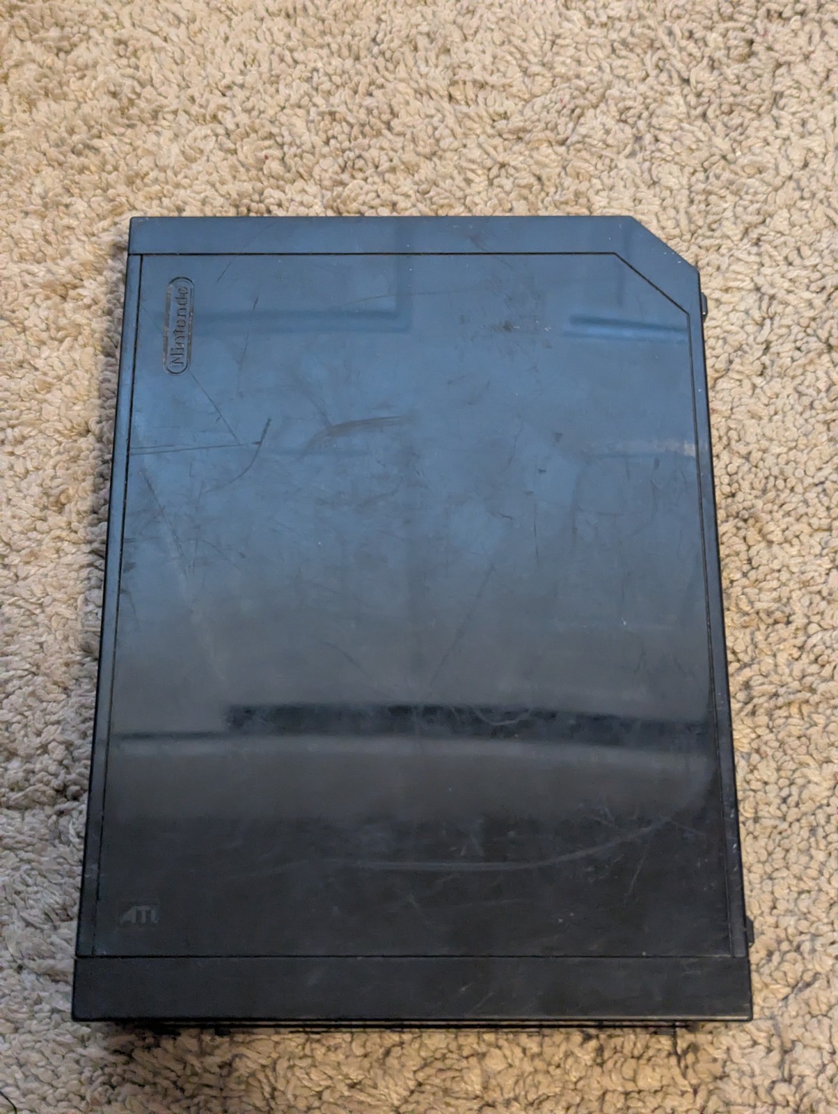 Nintendo Wii Console RVL-101 512MB Black with Cords and Sensor -NO REMOTE/GAMES