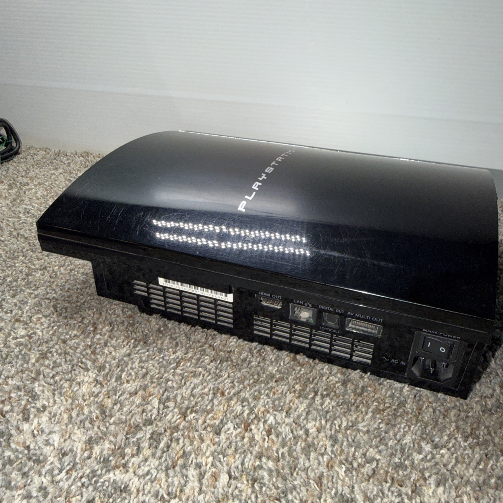 Sony PlayStation 3 PS3 CECHA01 Backwards Compatible Will Not Read Ps2 Silver Dis