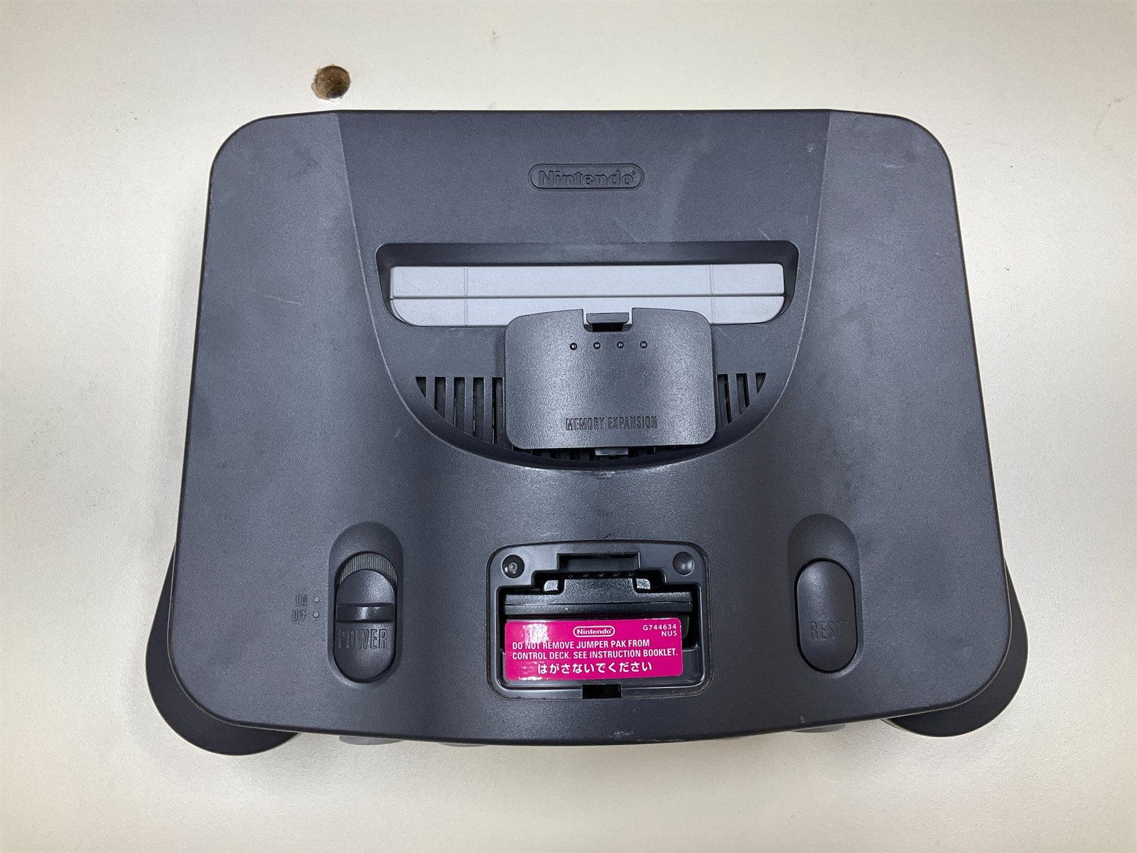JAPANESE NINTENDO 64 NUS – 001 CONSOLE ONLY W/JUMPER PACK – – USED