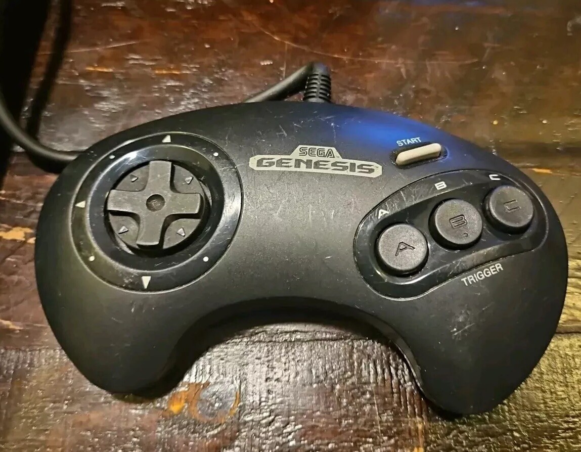 Sega Genesis Video Game Console, 1 Controller & Lost World Game Untested