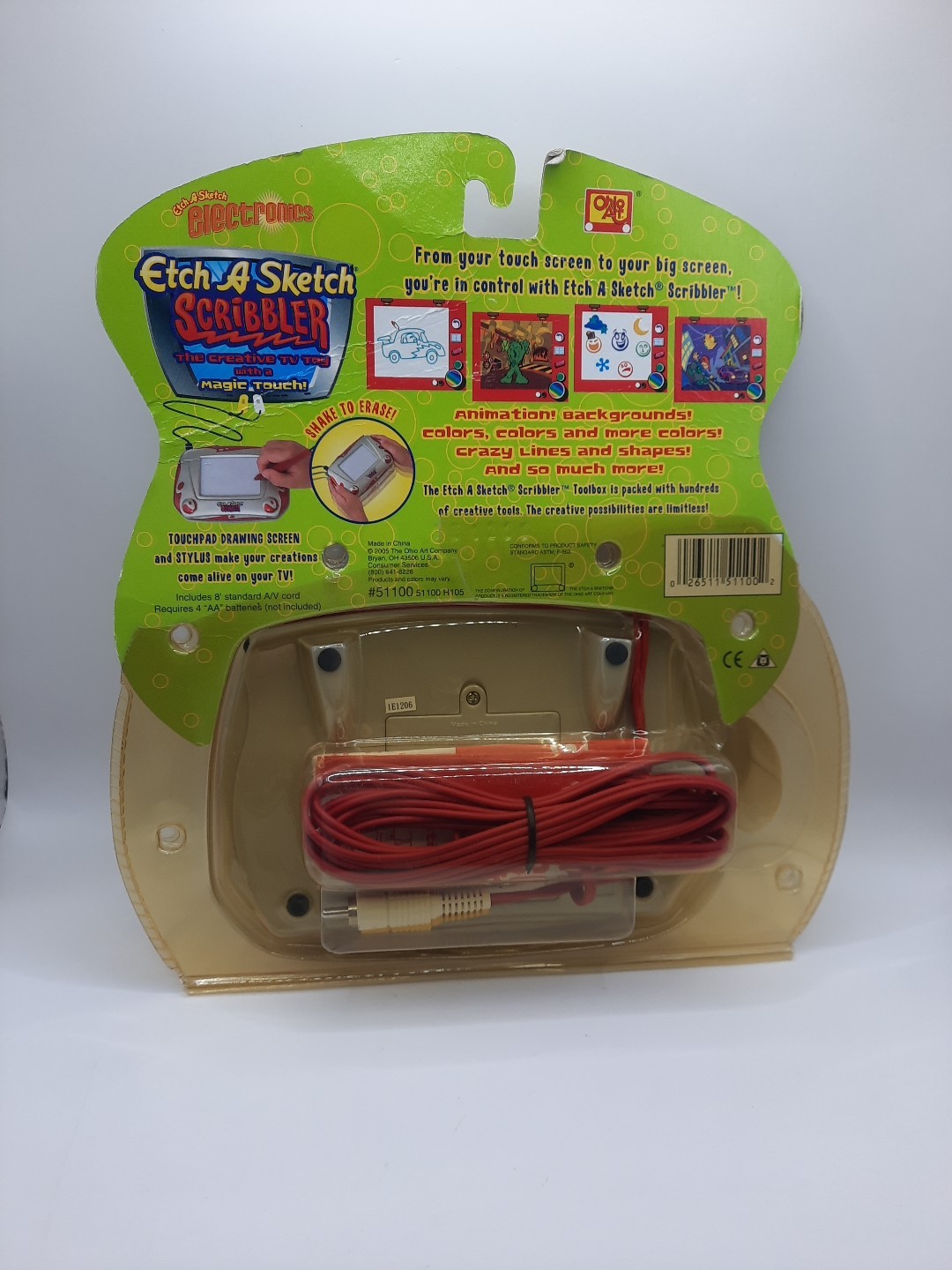 Etch A Sketch Scribbler 2005 RC to TV with Attached Pen New In Package