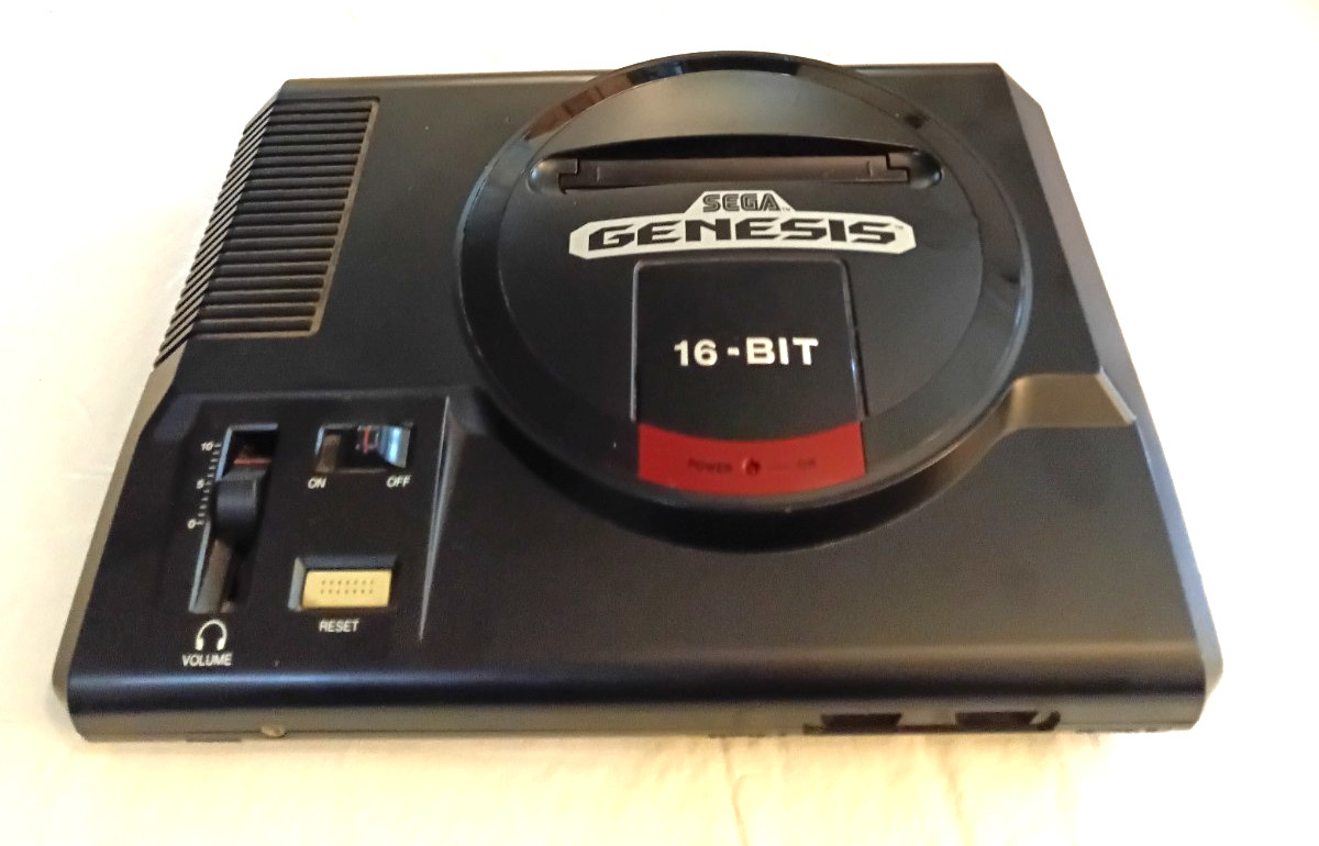 Sega Genesis 16-Bit Stereo Model 1601 With Hook-Ups & Controller Works Perfect!