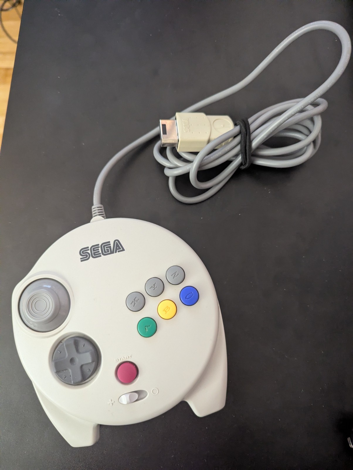 Sega Saturn Black Console W 3D Controller, Cords, Mem Card And 1 Game