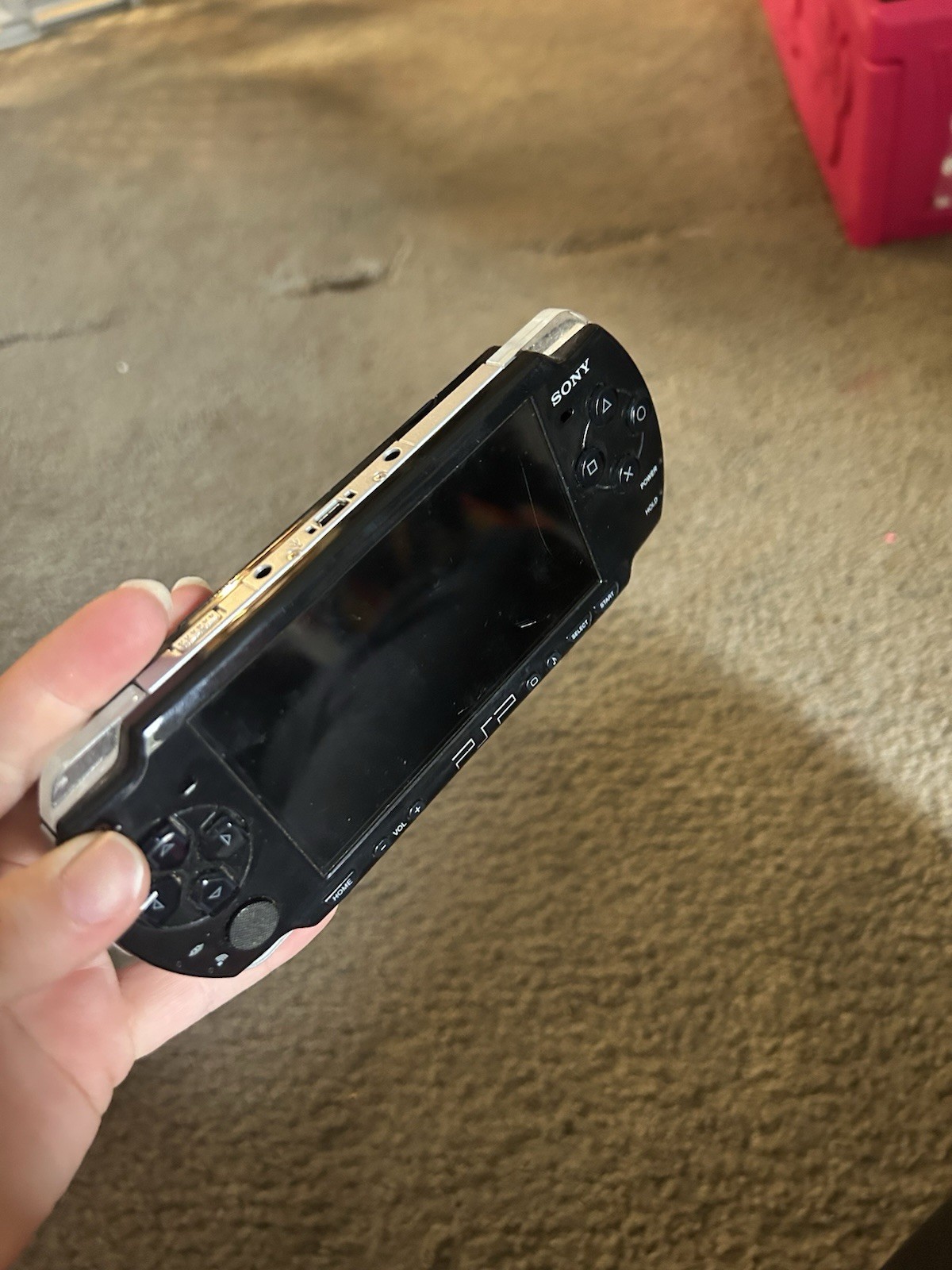 Sony PSP 2001 Black Powers On- Needs Battery